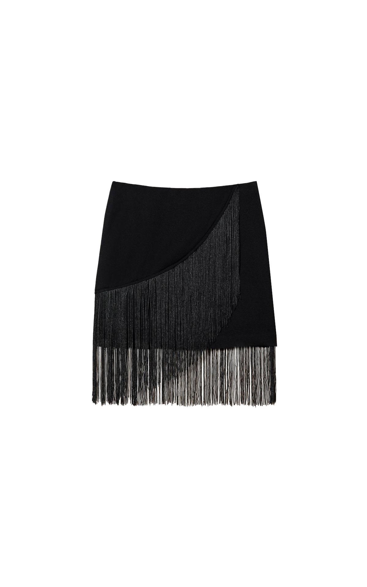 Twinset black fringed skirt