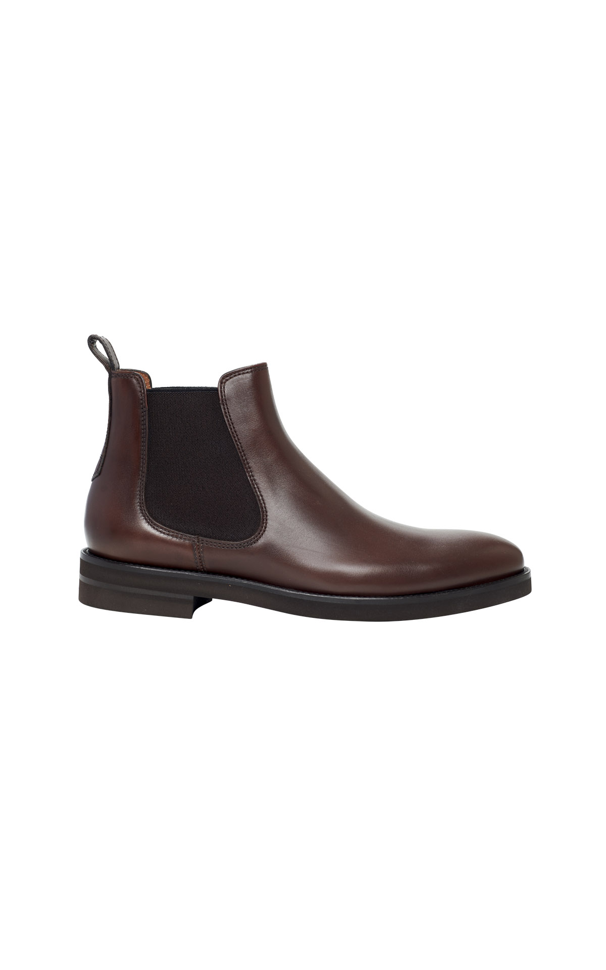 Brown leather ankle boots for men lottusse ou