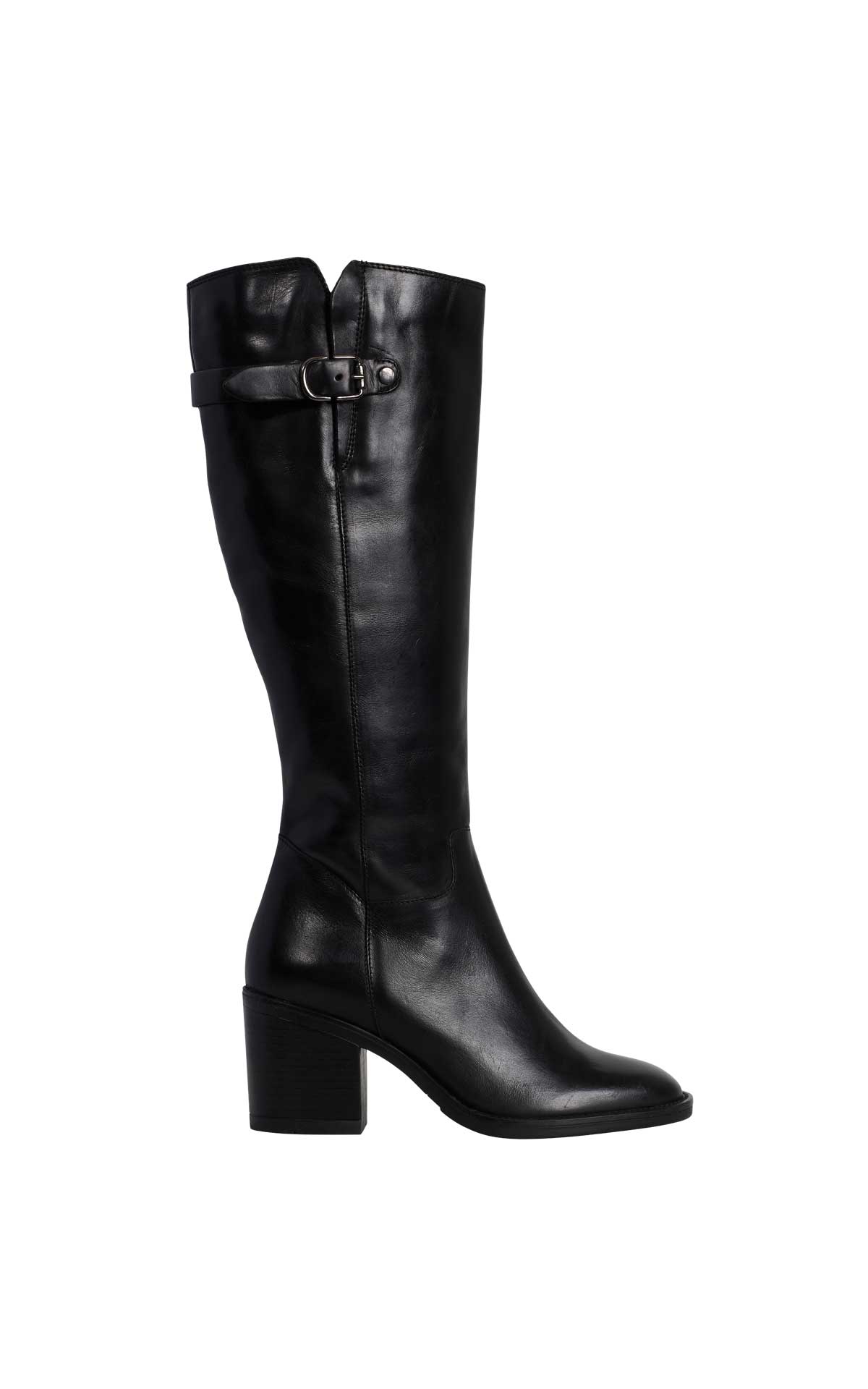 High heel black boots Clarks