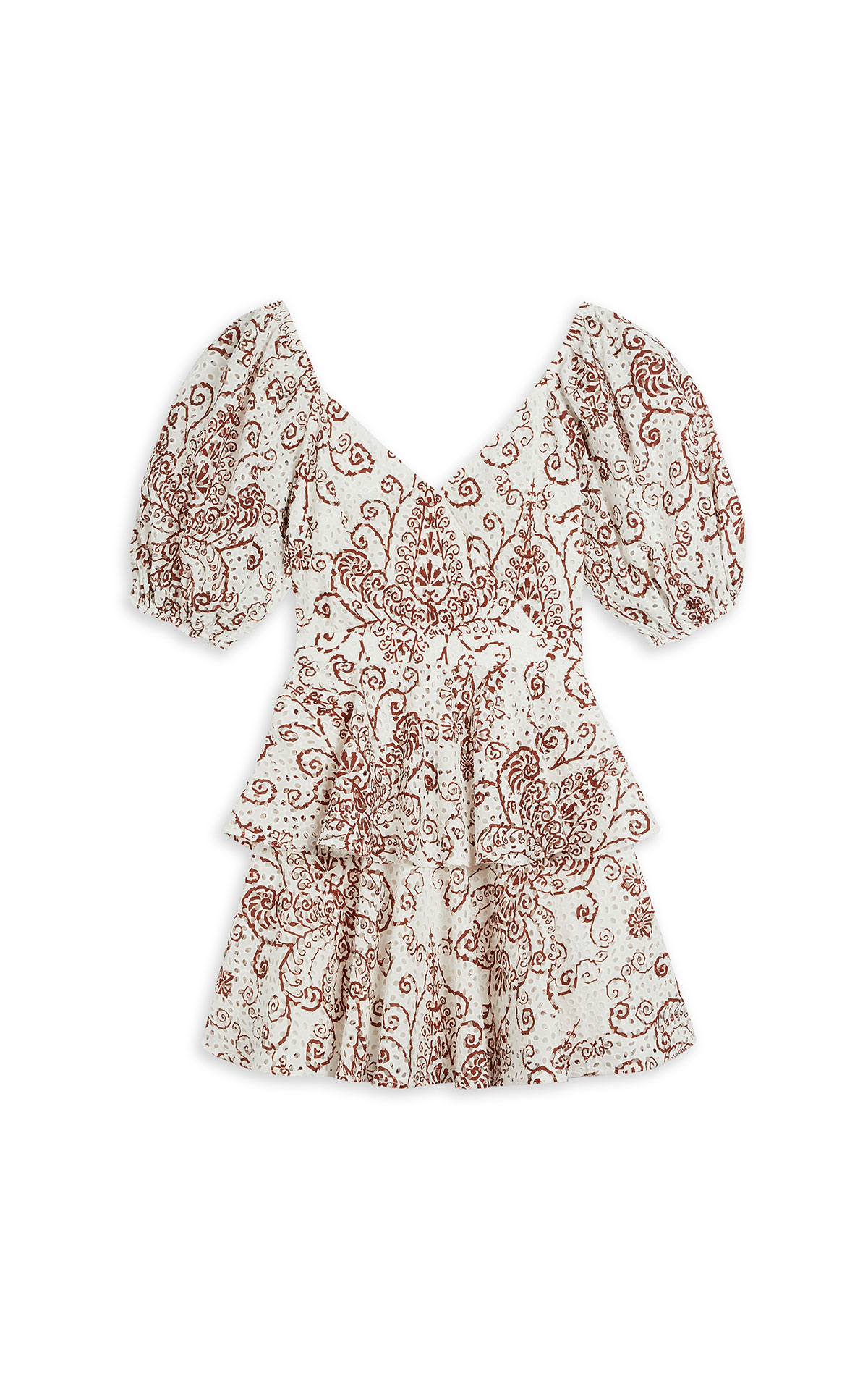 Ted Baker Broderie mini dress with puff from Bicester Village