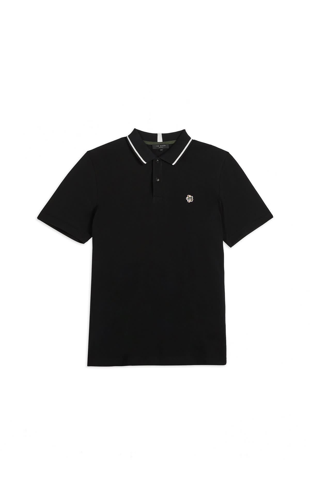Ted Baker Short sleeved polo shirt black from Bicester Village