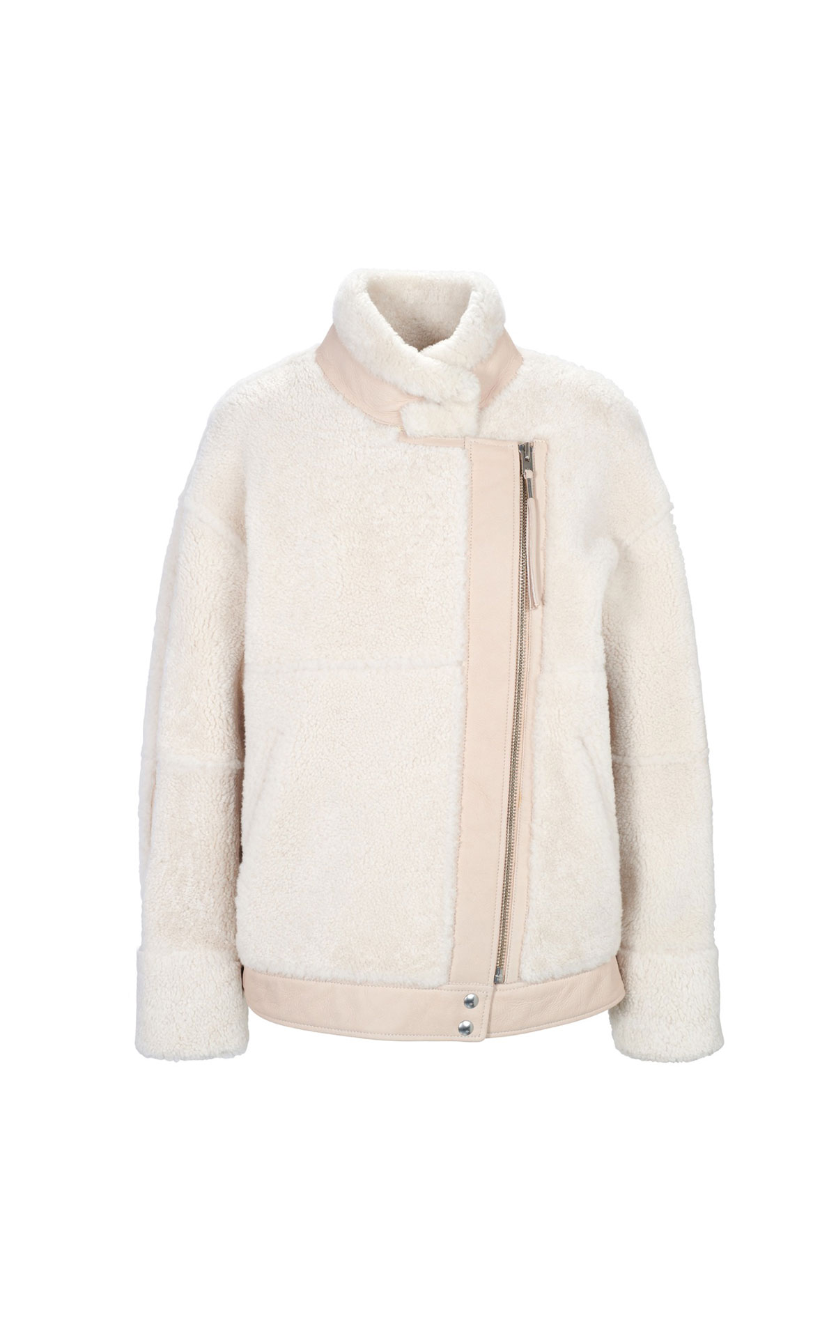 High collar shearling jacket IRO Paris