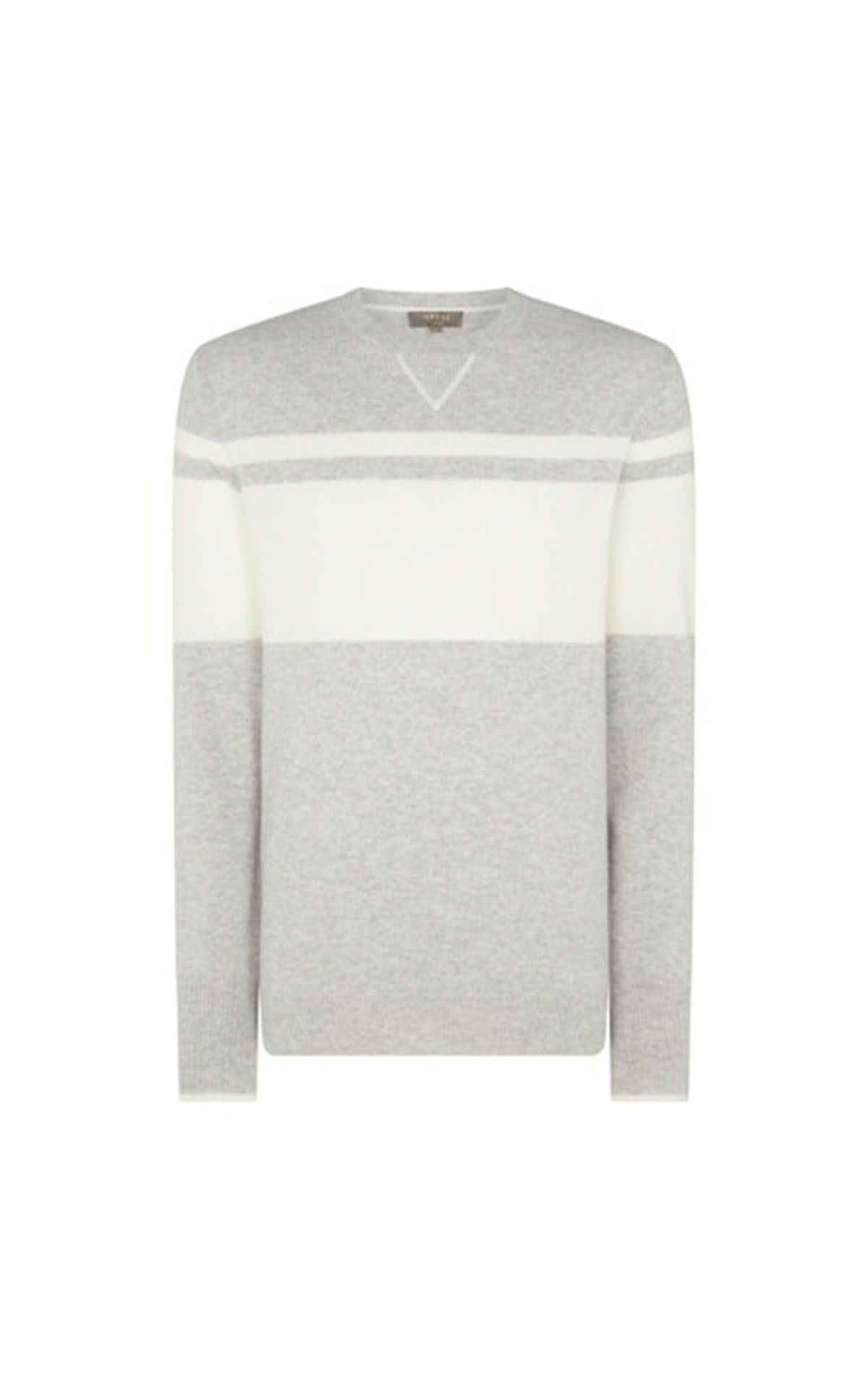 N.Peal Striped sweatshirt fume grey from Bicester Village