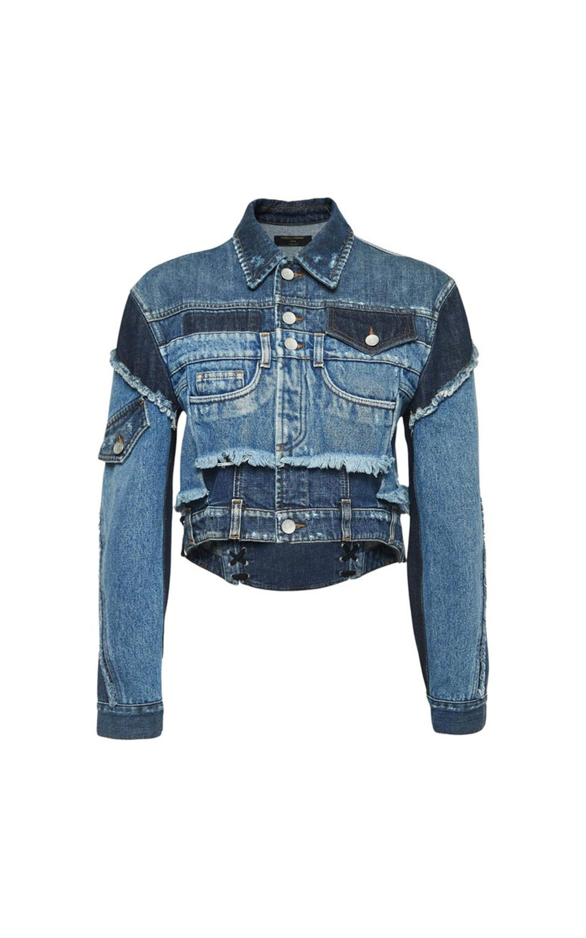Cropped denim jacket Dolce & Gabbana outlet 