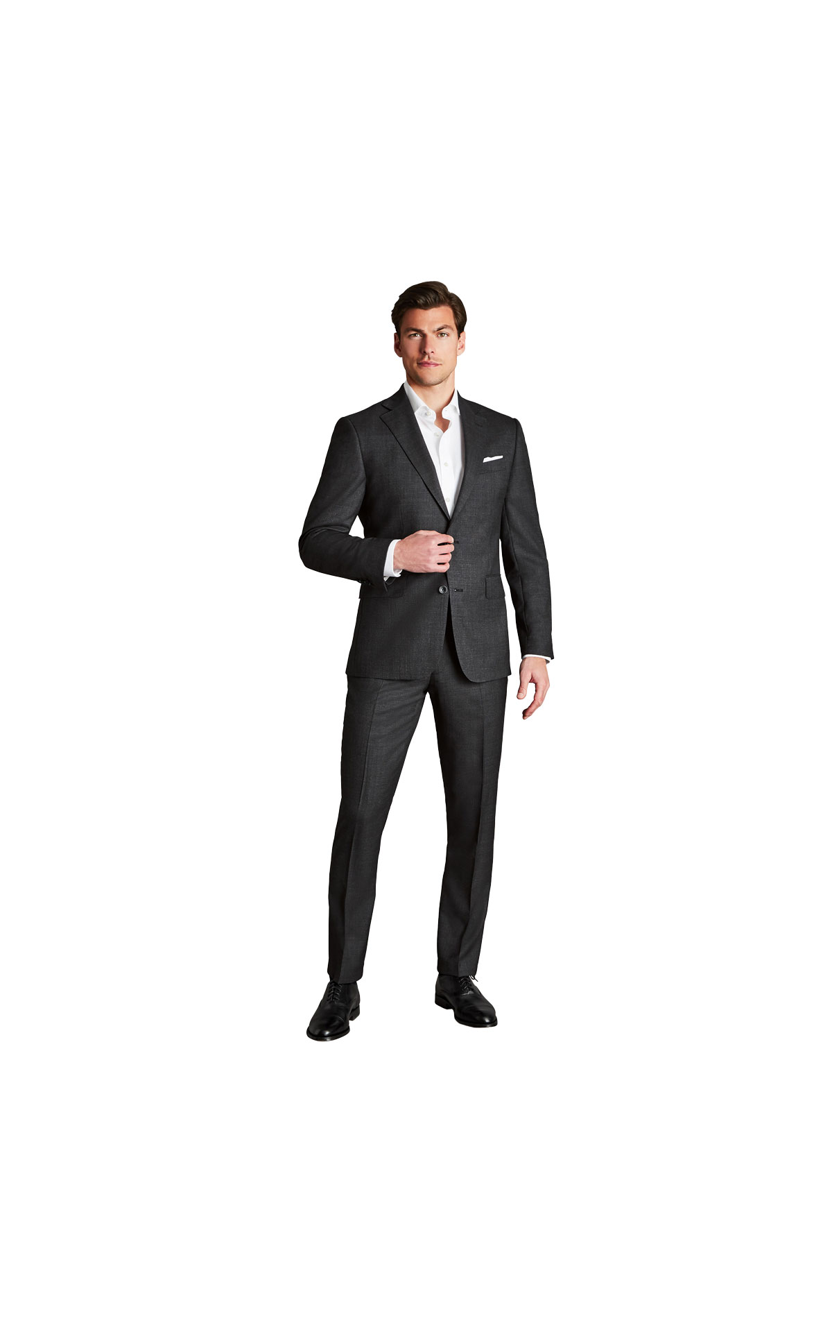 Charles Tyrwhitt Ultimate Performance End-on-End Suit Charcoal Grey from Bicester Village
