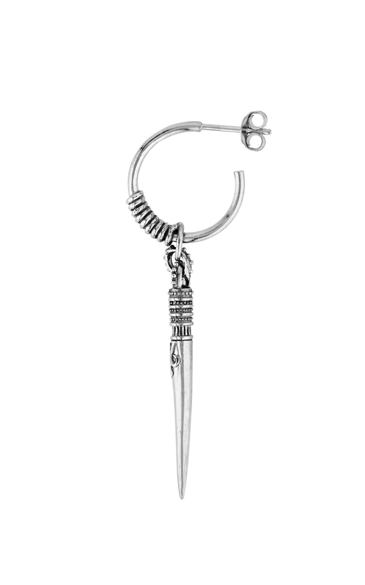 Hoop Earring with Dangling Feather Detail ba&sh