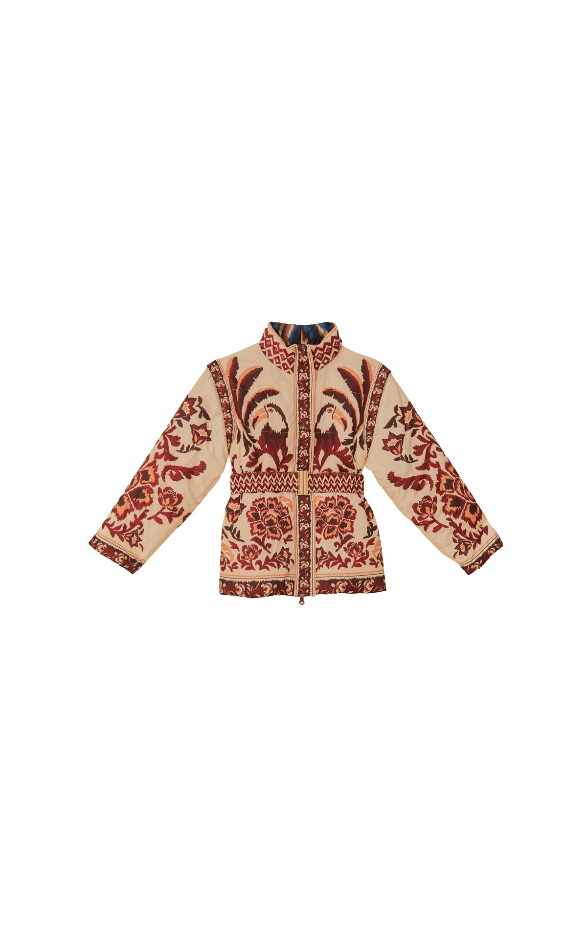 Farm Rio Toucans scarf reversible puffer jacket from Bicester Village