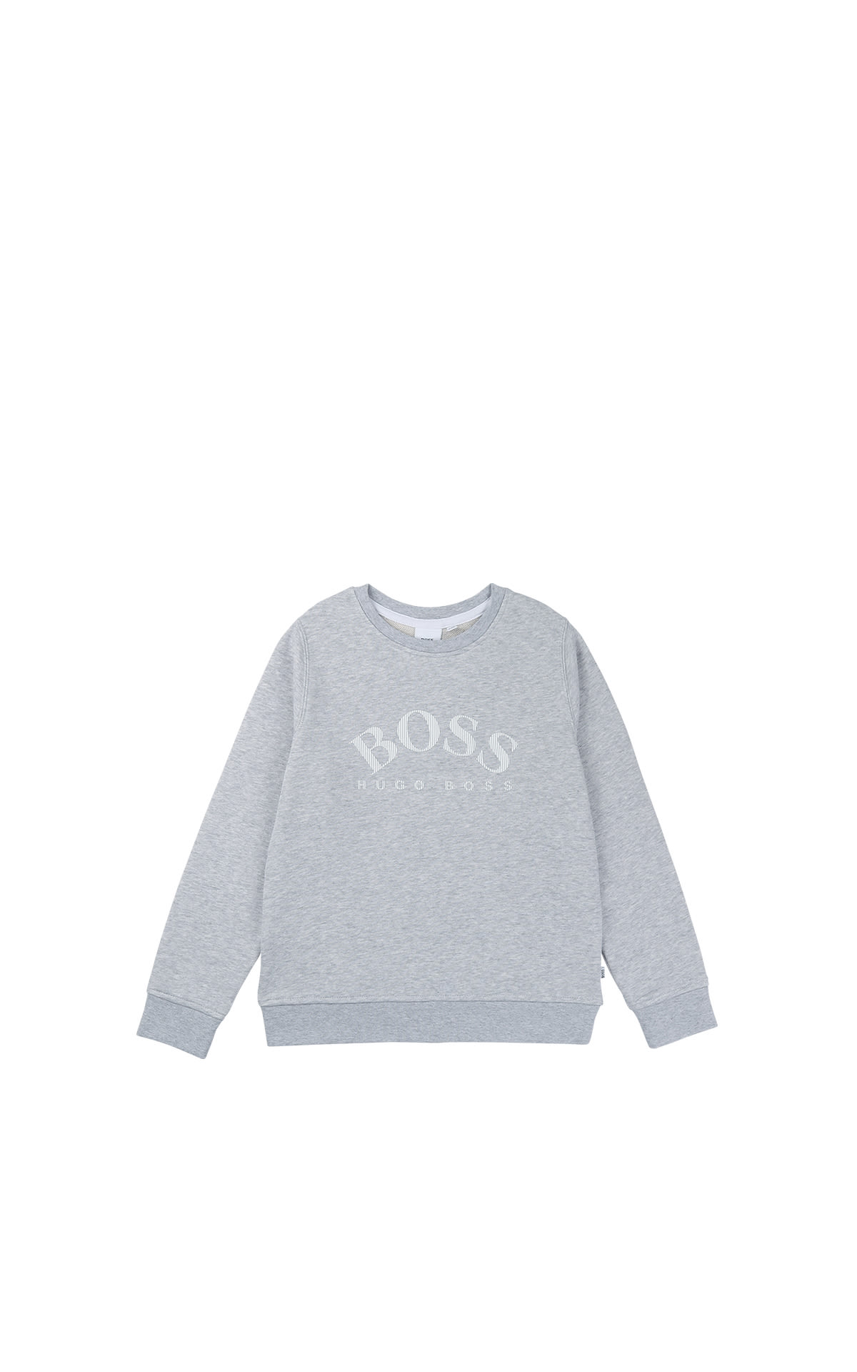 Kids around BOSS Kidswear boy grey logo fleece sweater La Vallée Village