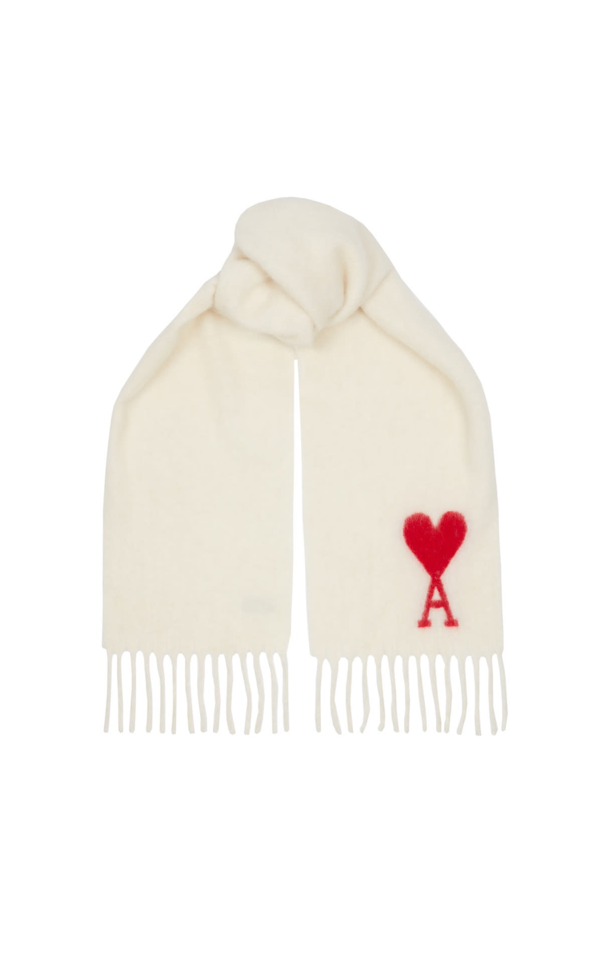 Ami Paris Wool fringe scarf from Bicester Village