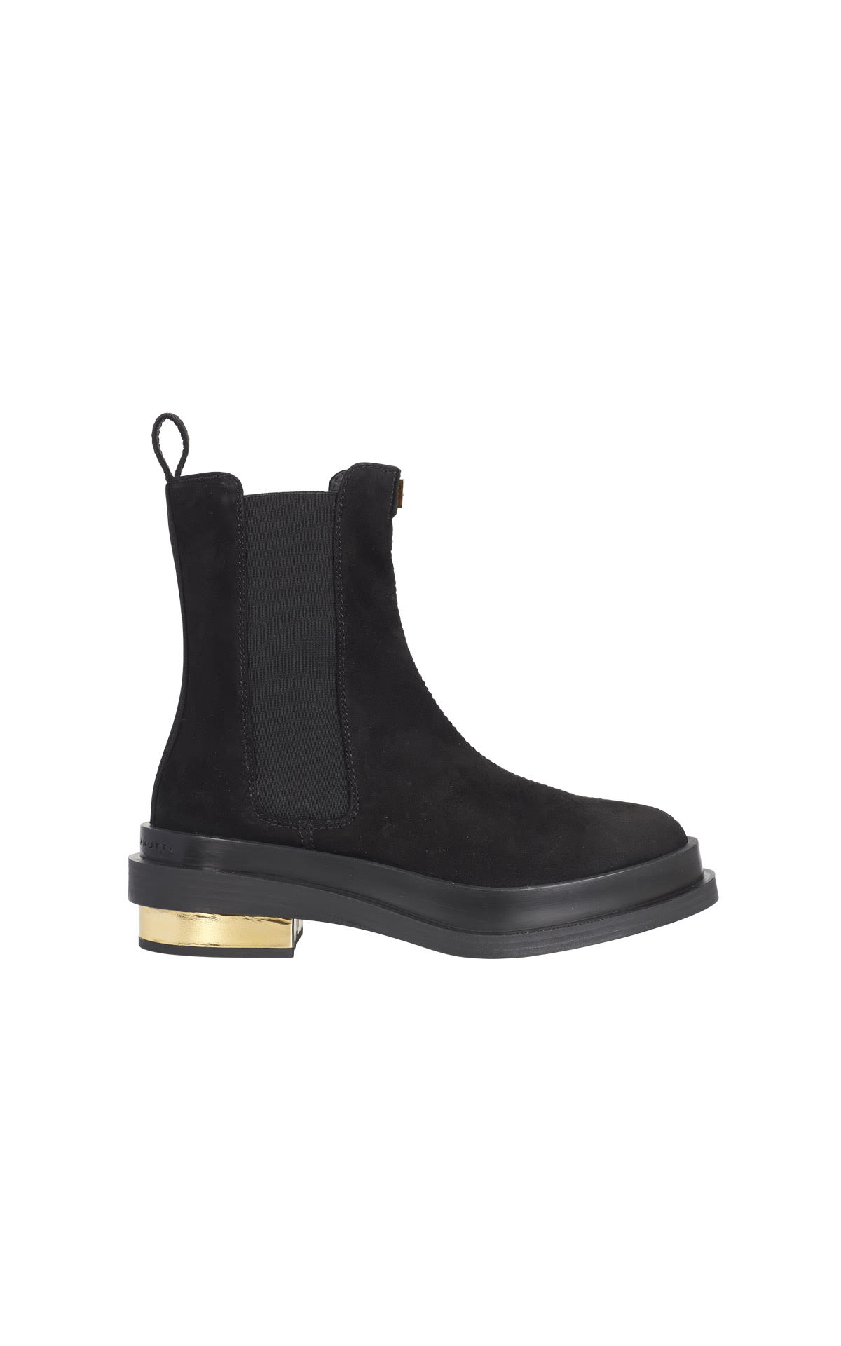 Black boot with gold heel Giuseppe zanotti