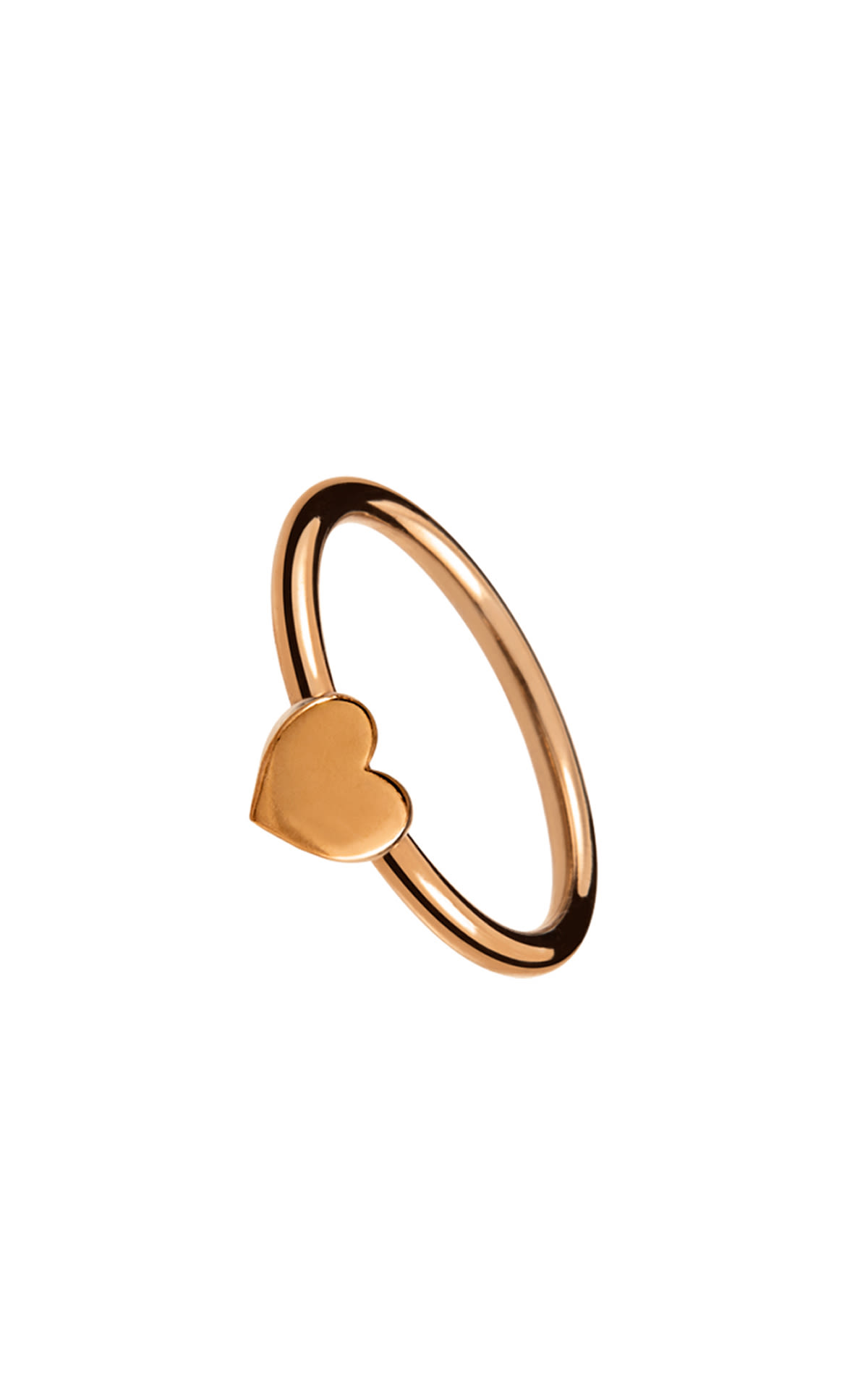 Rose gold ring with heart detail Aristocrazy