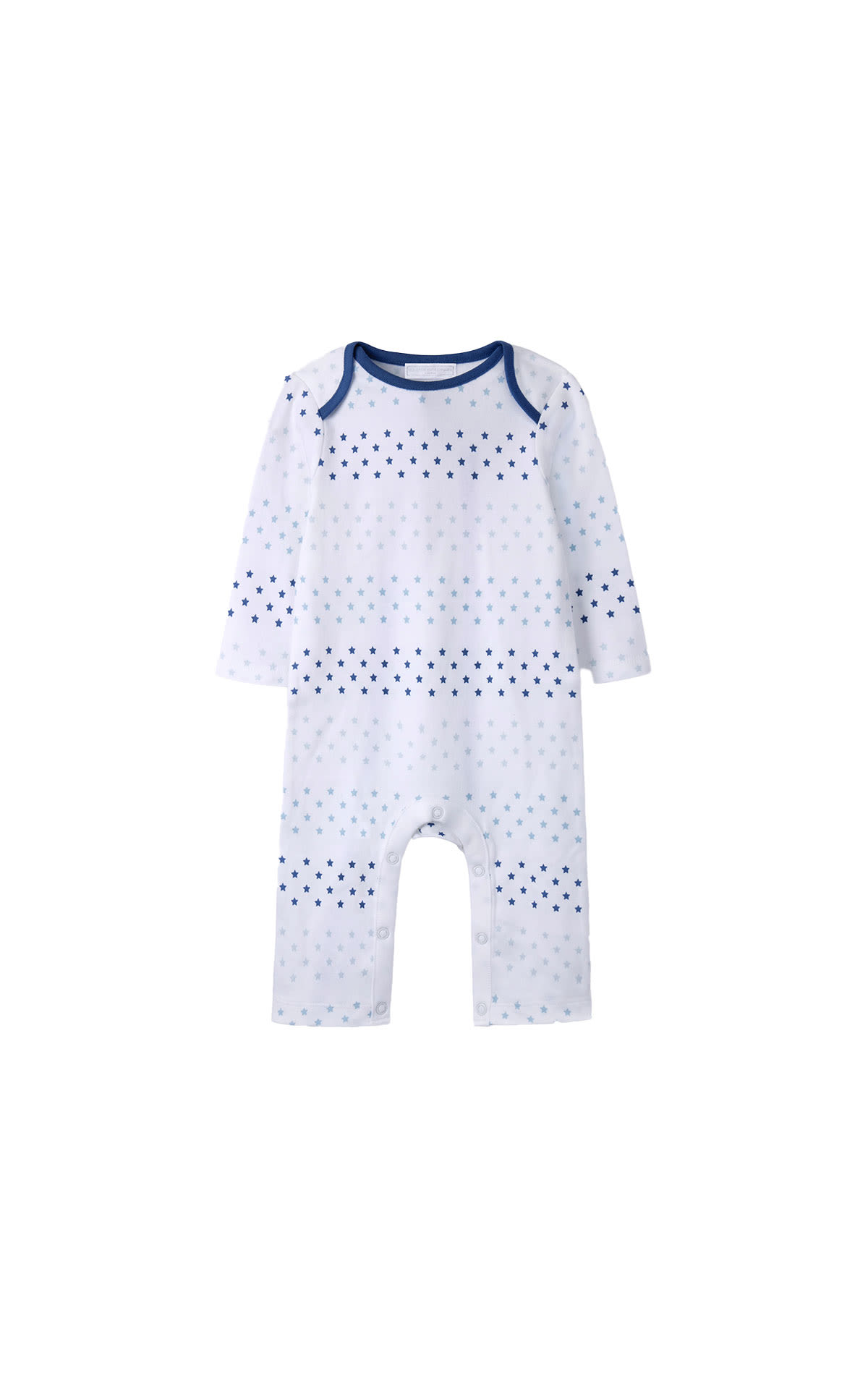 The White Company The Little White Company star sleepsuit blue from Bicester Village