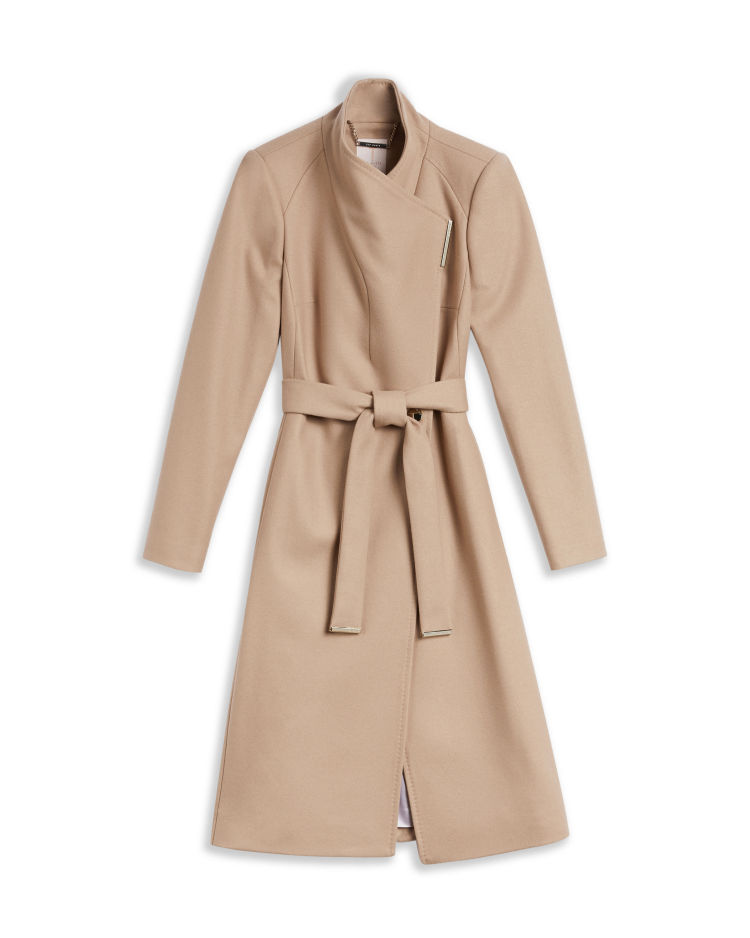 Ted Baker Long wool wrap coat  from Bicester Village