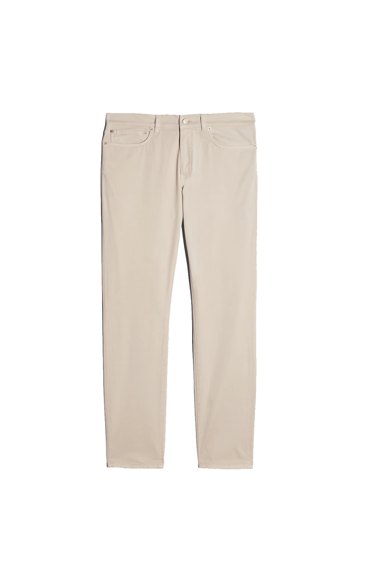 dunhill Cotton twill 5 pocket trousers pale grey from Bicester Village
