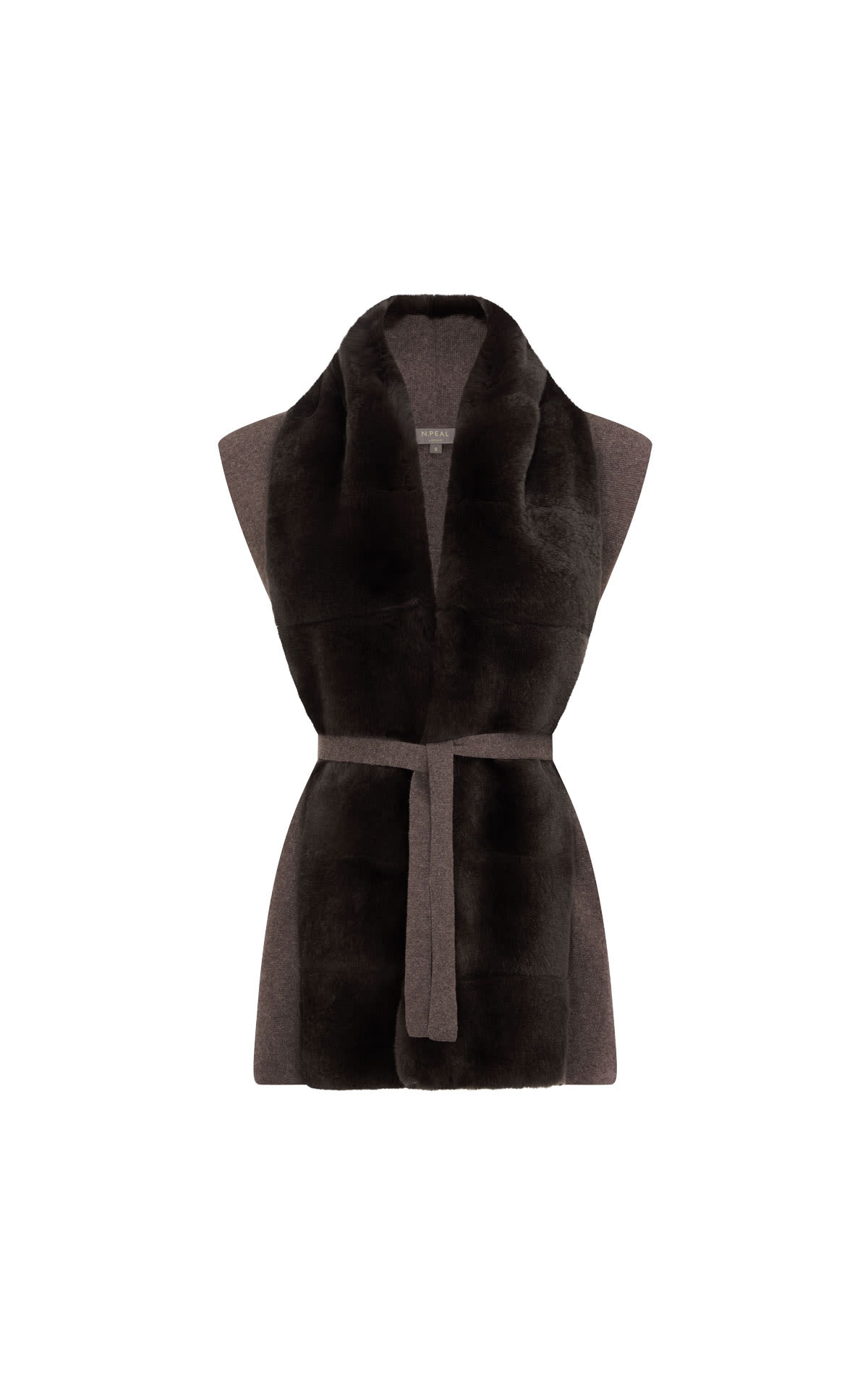 N Peal Lola fur placket gilet from Bicester Village