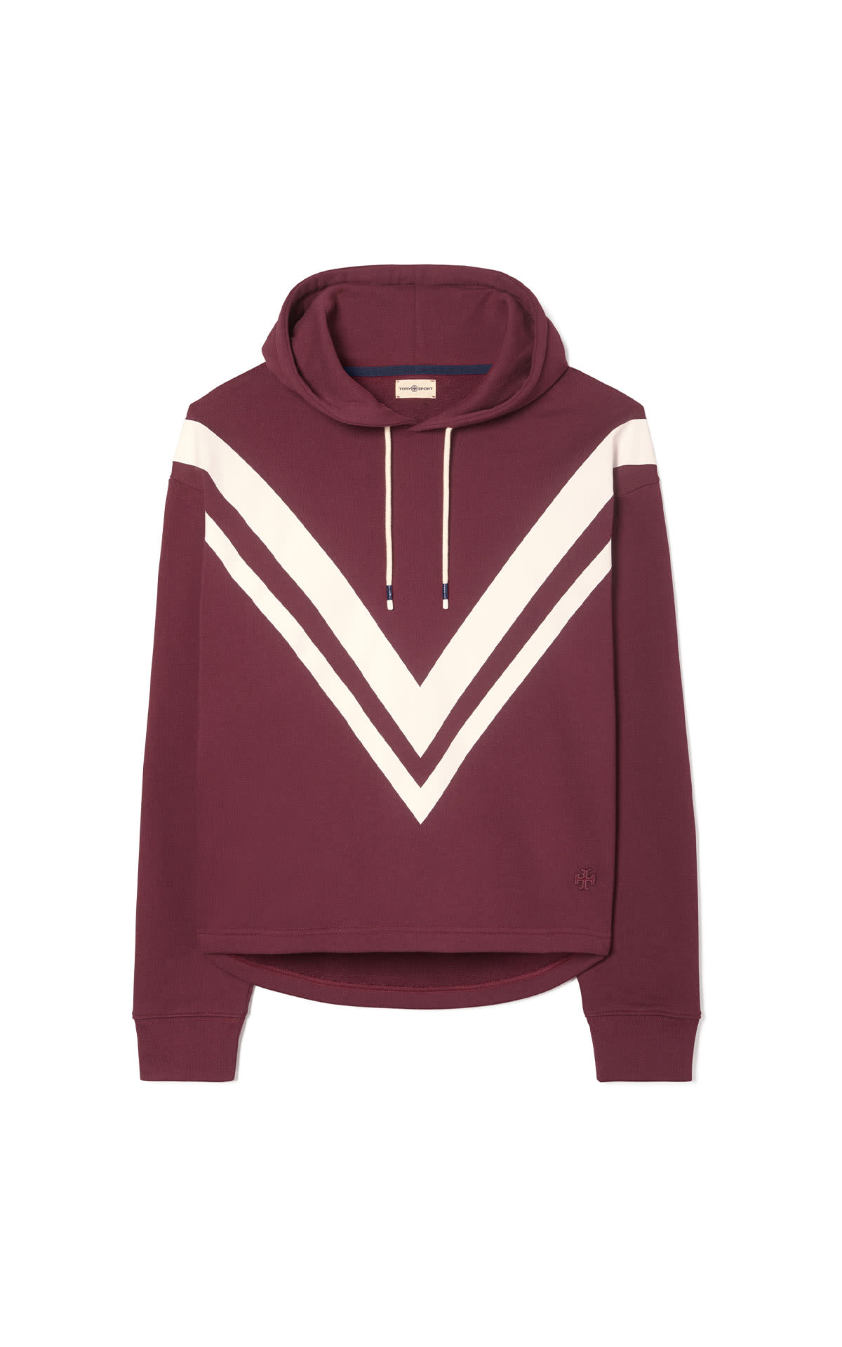 Tory Burch French terry chevron hoodie from Bicester Village