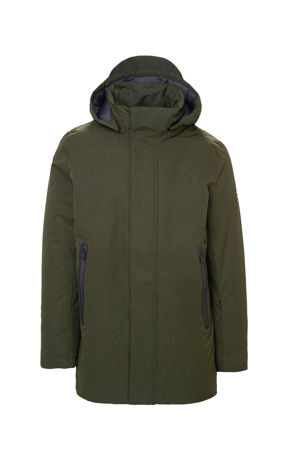Green down jacket ecoalf