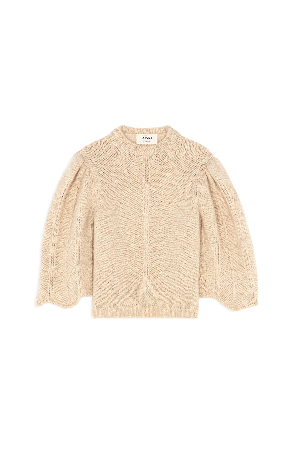 Cream-colored jumper with baggy sleeves ba&sh
