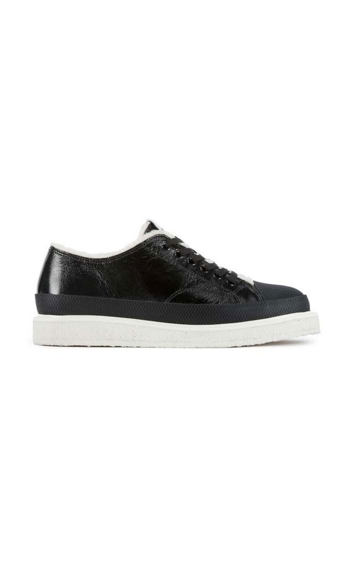black leather shoes Armani
