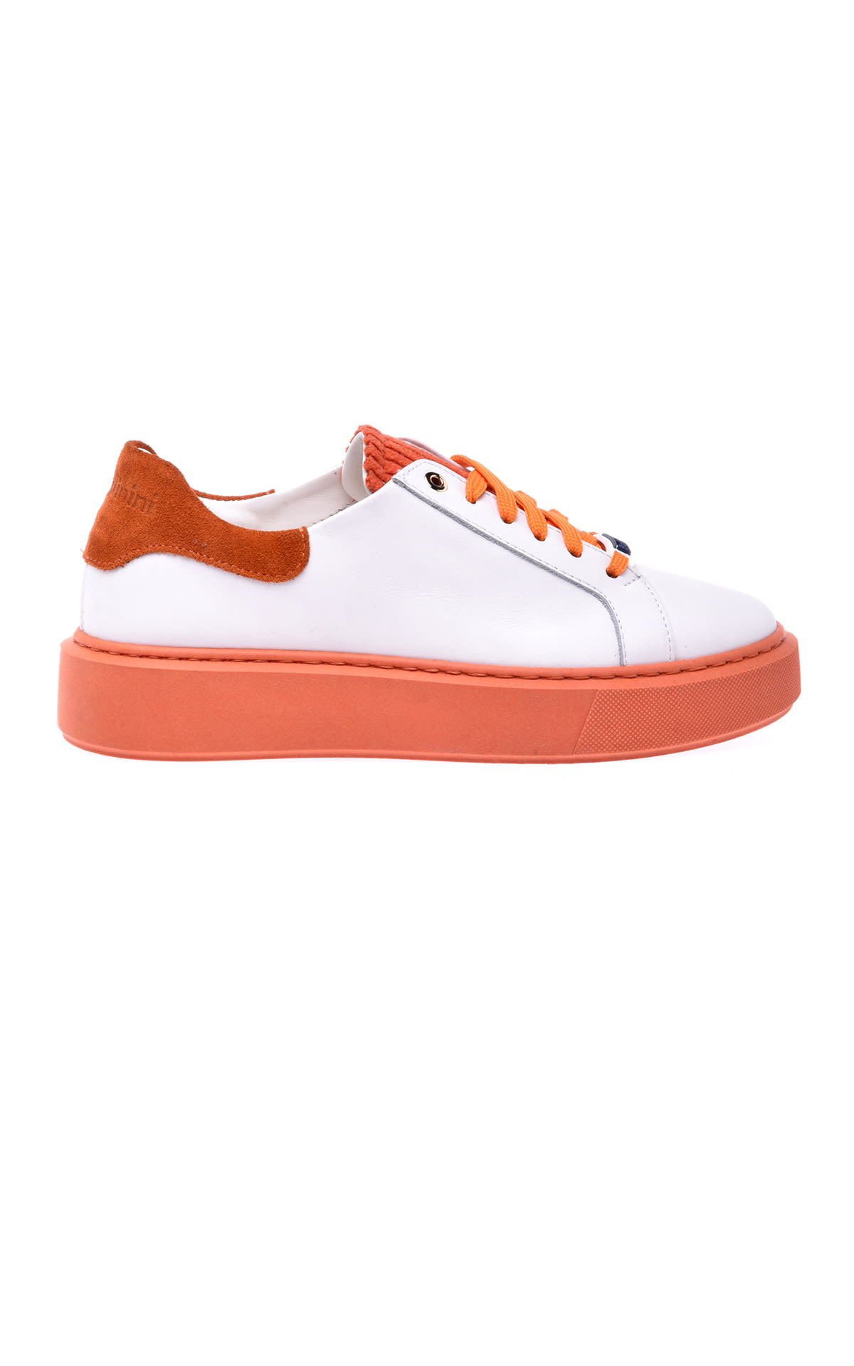 White and orange sneaker Baldinini