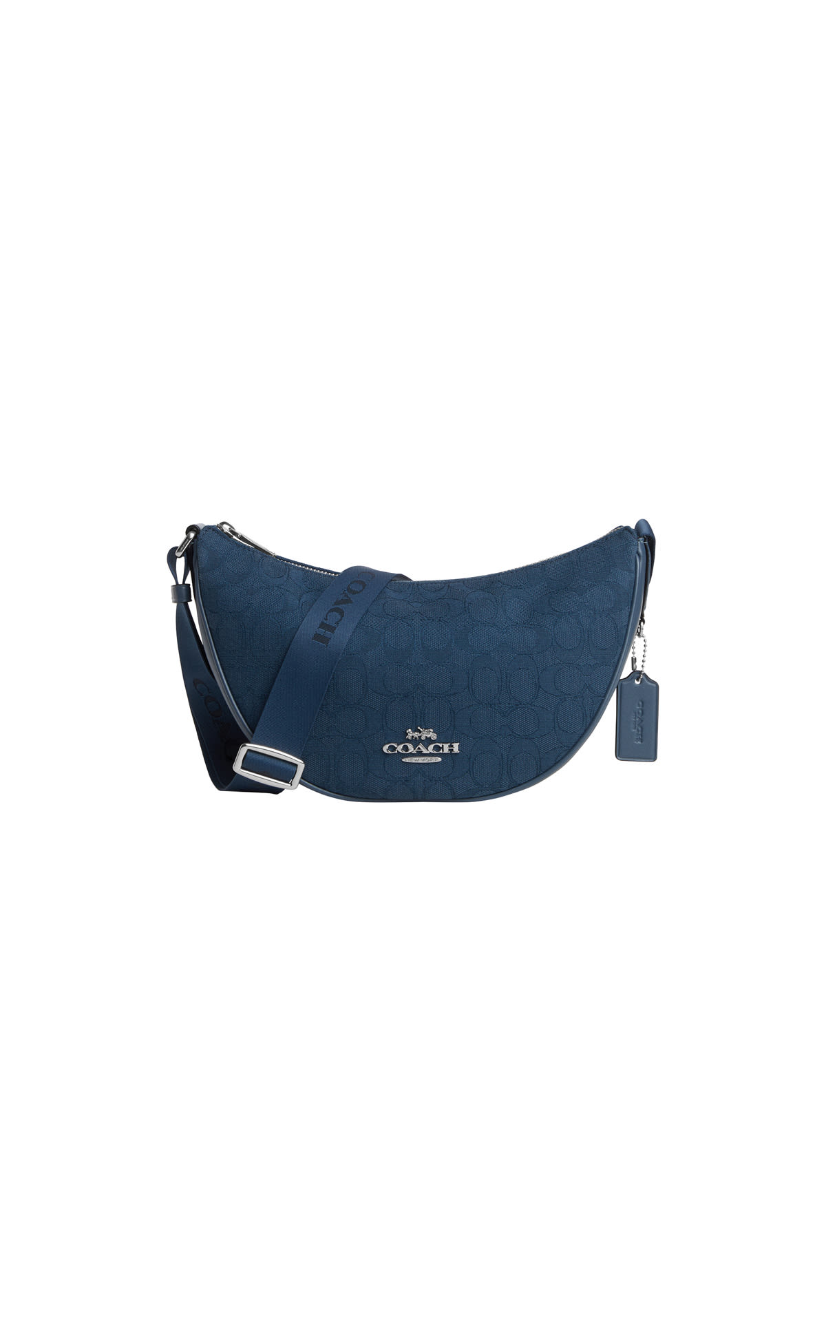 Navy blue bag with signature engraving coach outlet barcelona la roca village