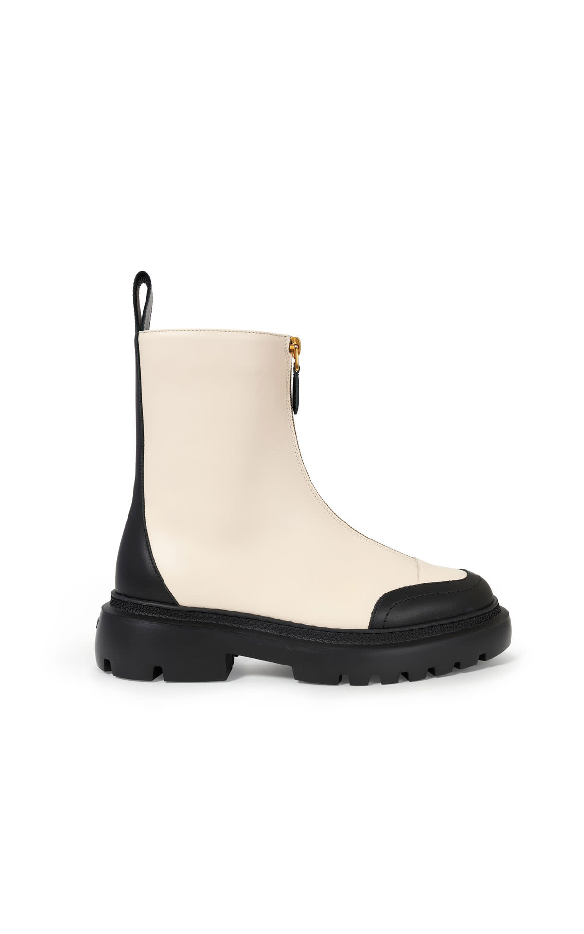 Beige boot with toe Bally outlet las rozas village madrid