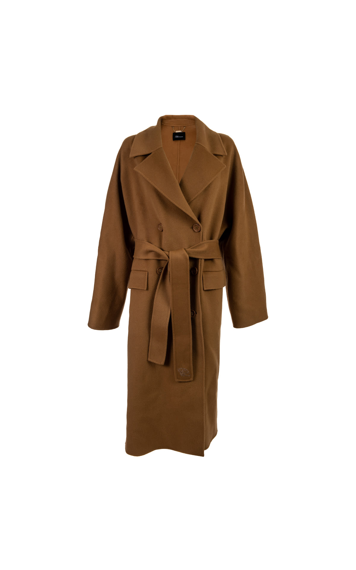 Double-breasted coat and belt Blumarine