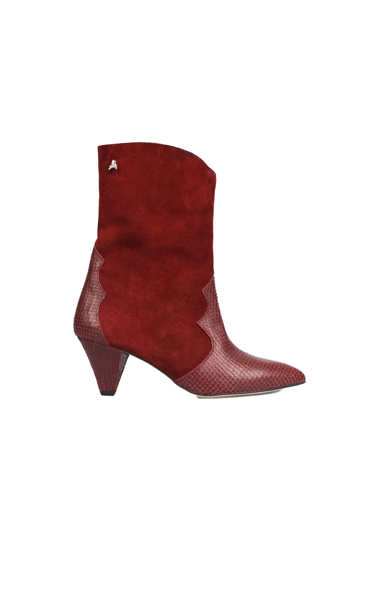Red ankle boots with stiletto heels Scalpers Woman outlet madrid las rozas village