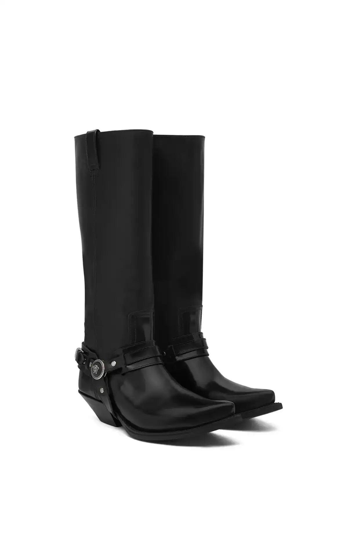 Versace Texan-style boots in Calf Leather La Vallée Village