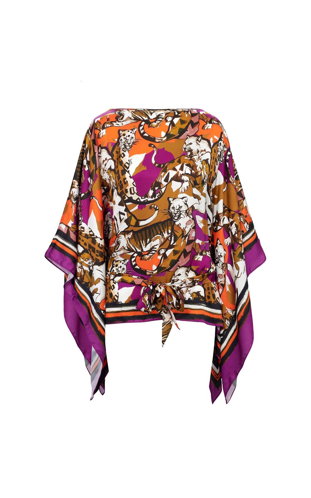 Printed poncho Roberto Cavalli outlet barcelona la roca village