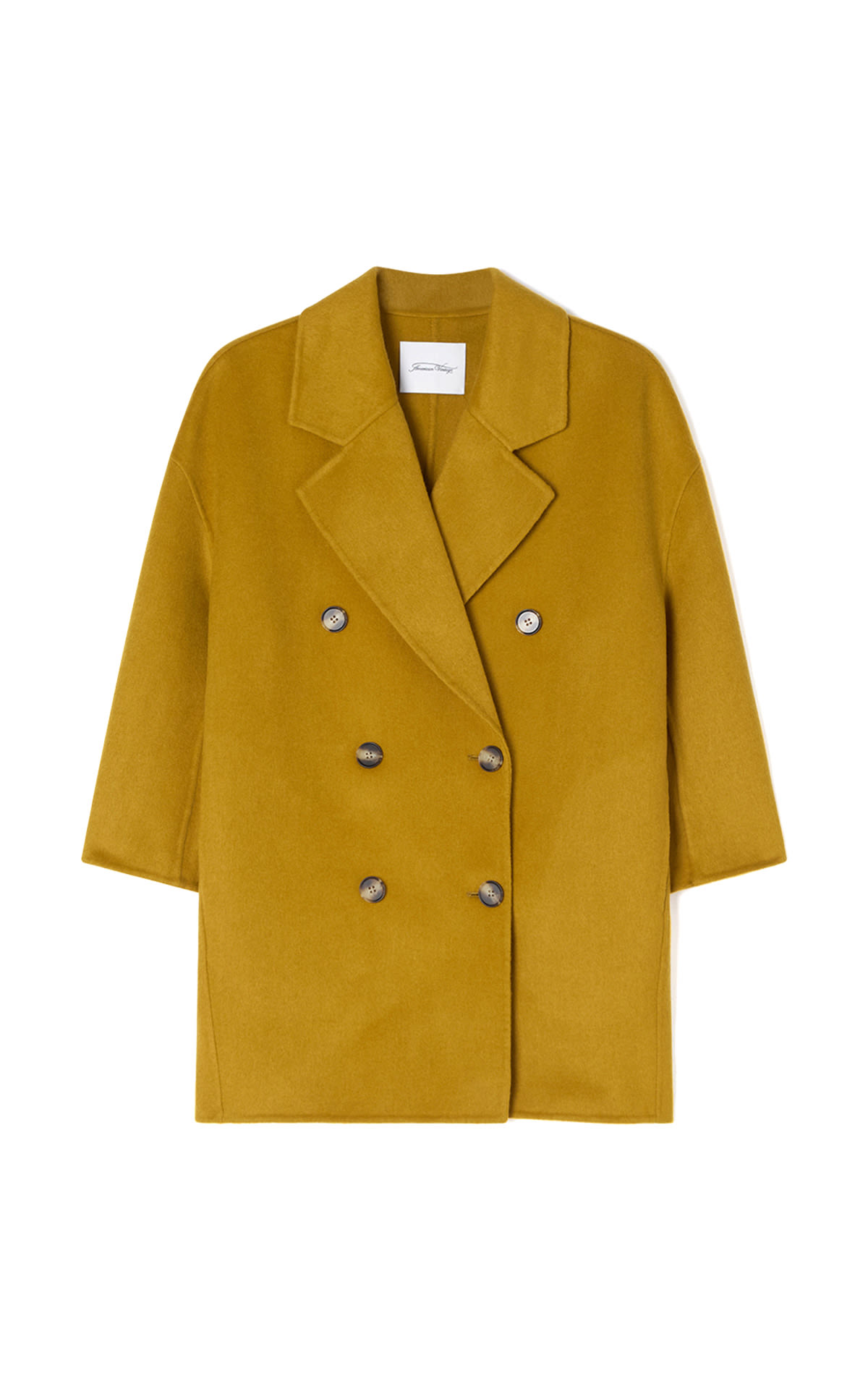 mustard yellow coat American Vintage