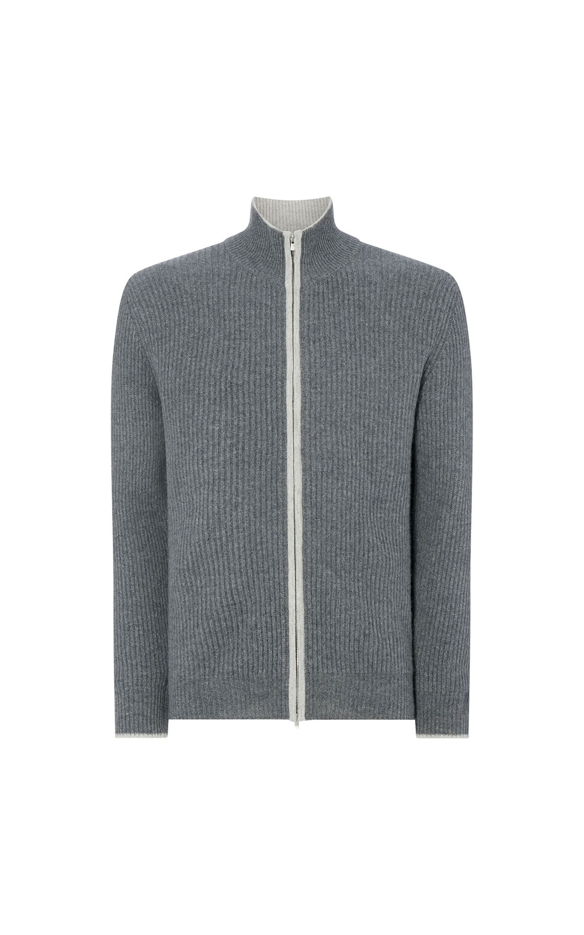 N. Peal Ribbed zip through cashmere  from Bicester Village