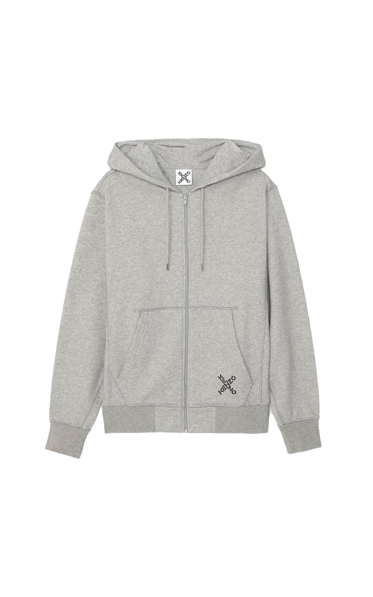 Gray zip-up sweatshirt Kenzo