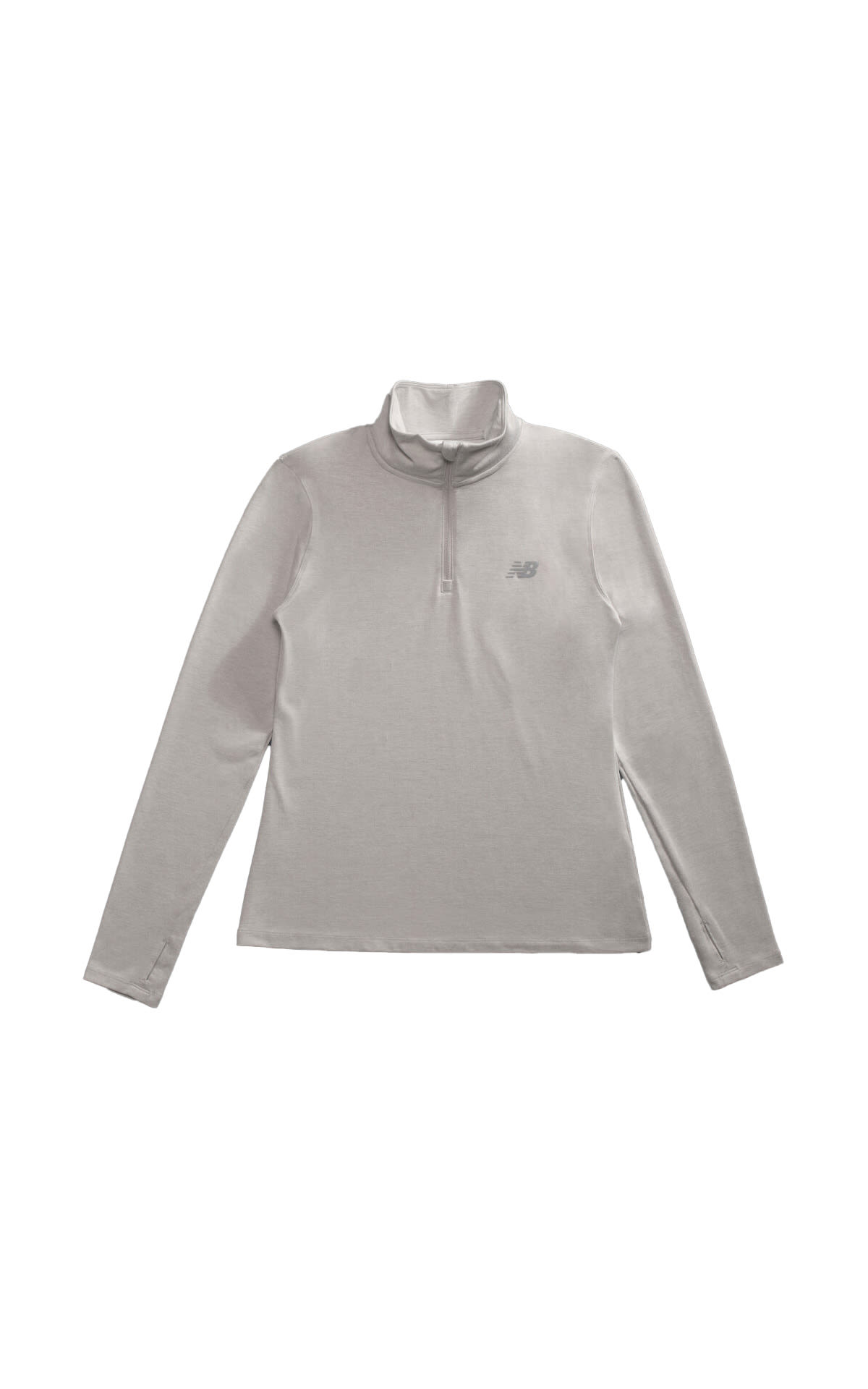 Grey technical half-zip jersey new balance outlet madrid las rozas village