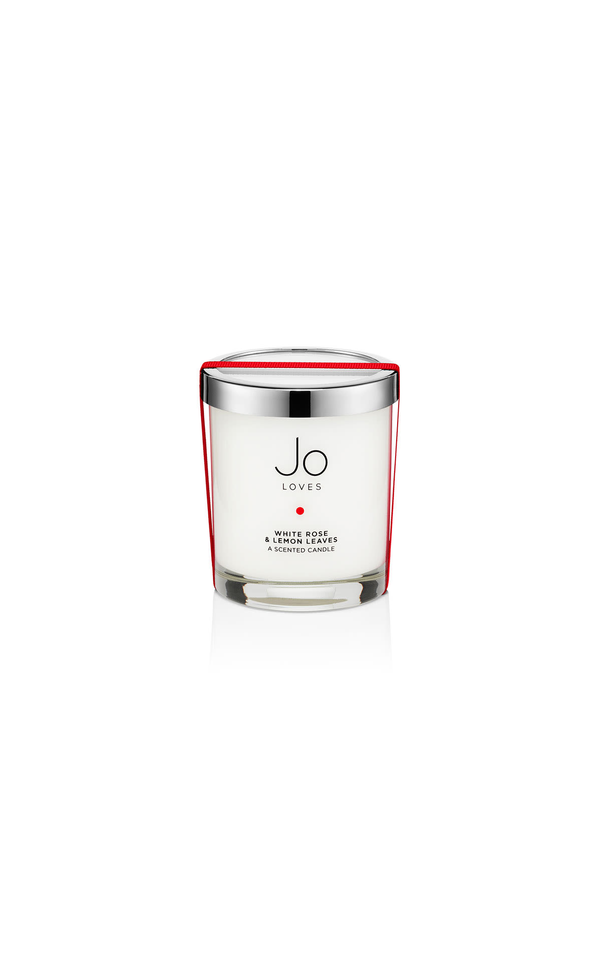 Jo Loves A home candle in white rose and lemon leaves from Bicester Village