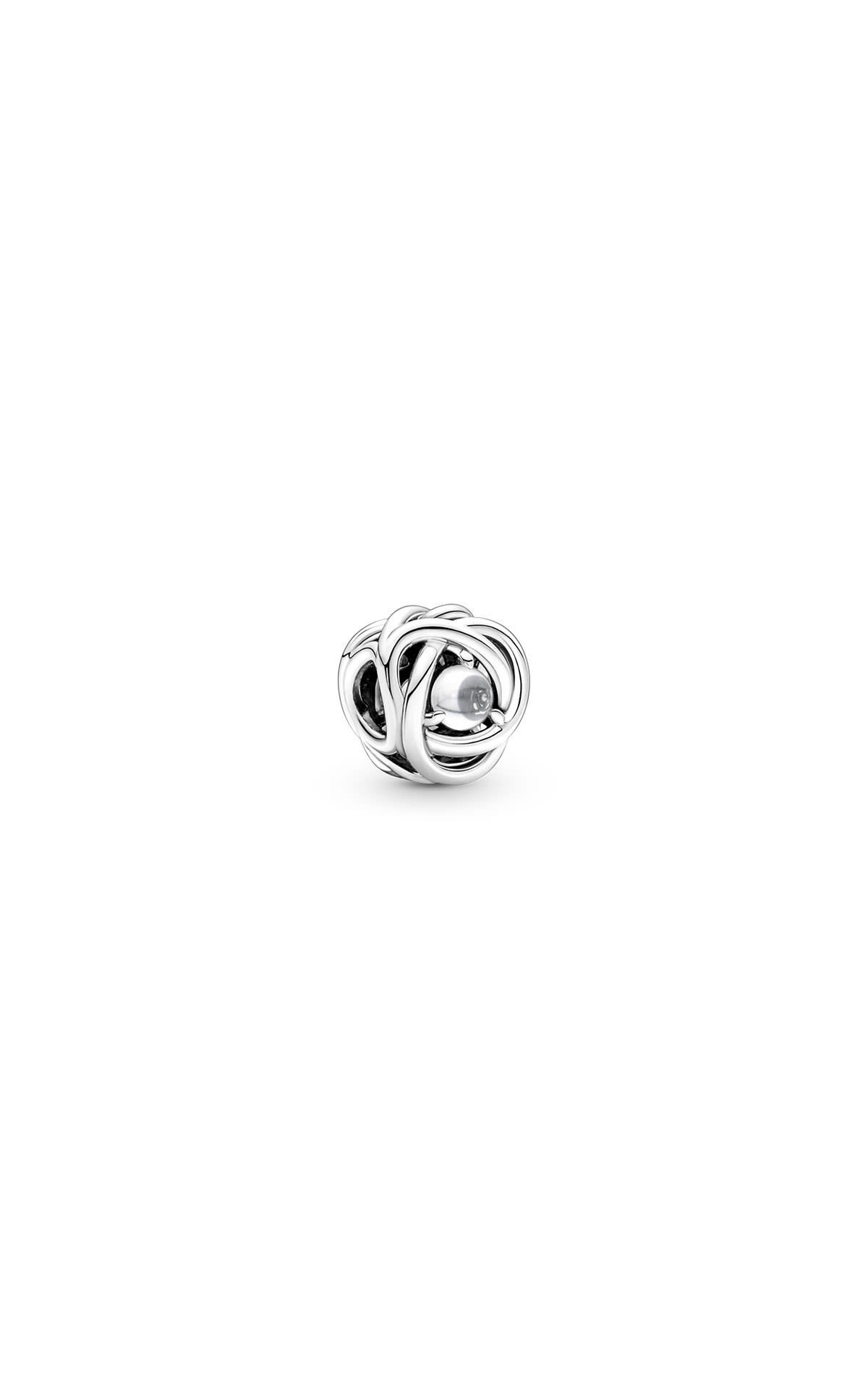 Pandora Sterling silver birthstone charm April clear cubic zirconia from Bicester Village