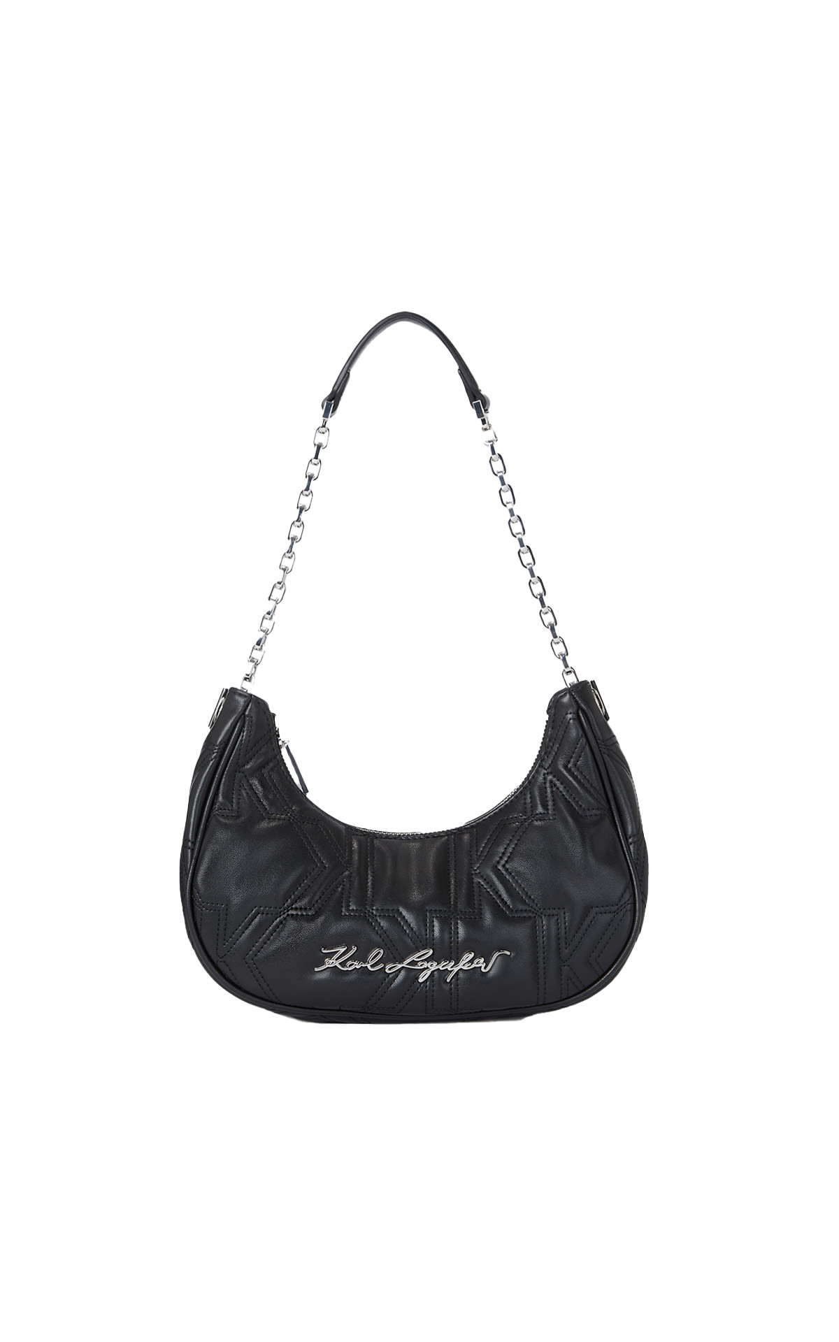 Black Quilted Shoulder Bag Karl Lagerfeld outlet barcelona la roca village
