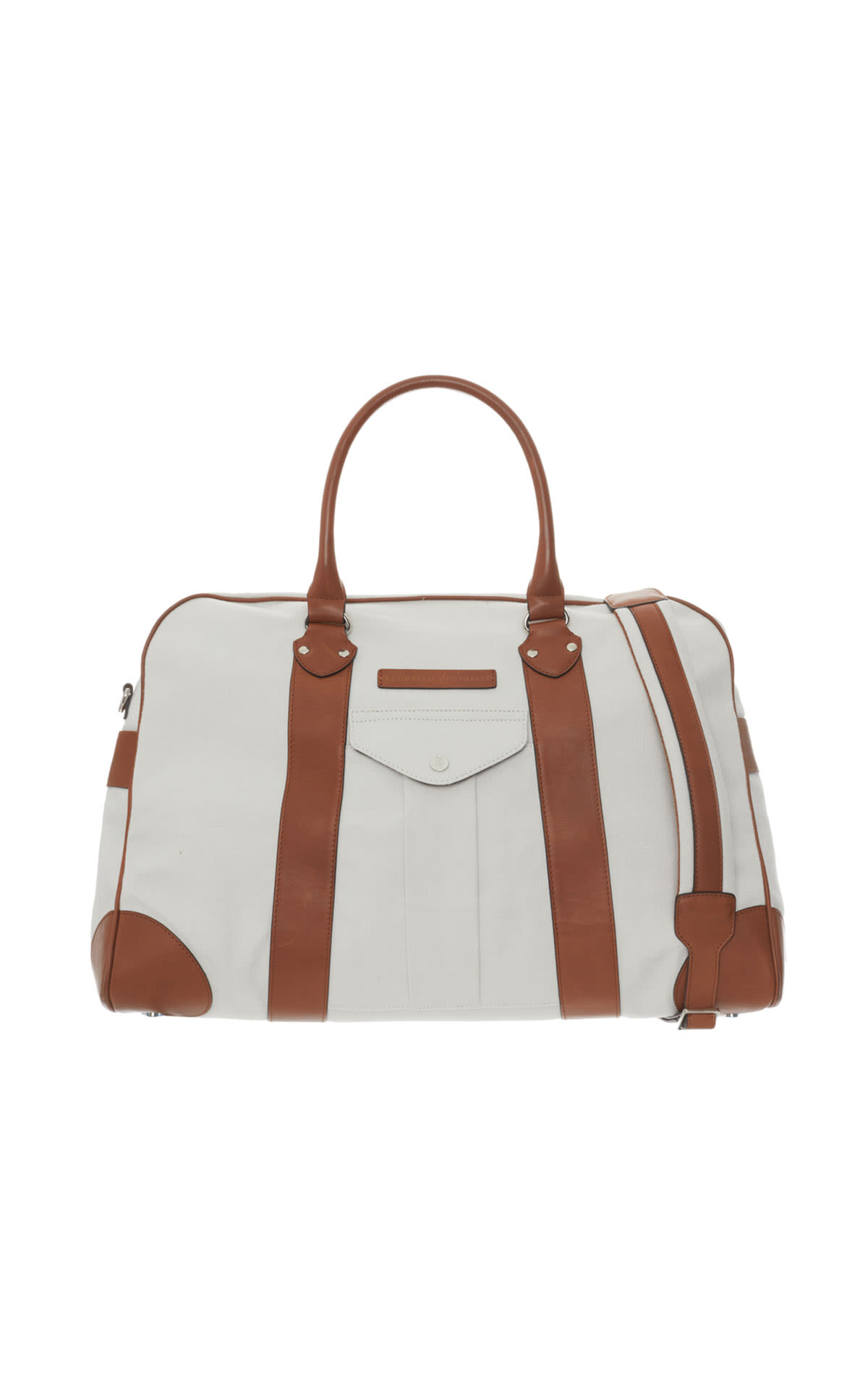 Brunello Cucinelli Canvas with leather trim carryall from Bicester Village