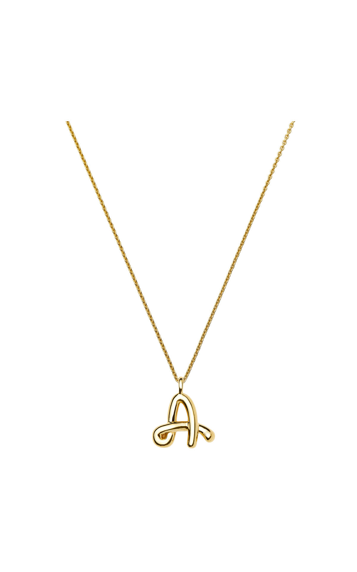 Missoma Curly Molten Initial Pendant Necklace from Bicester Village
