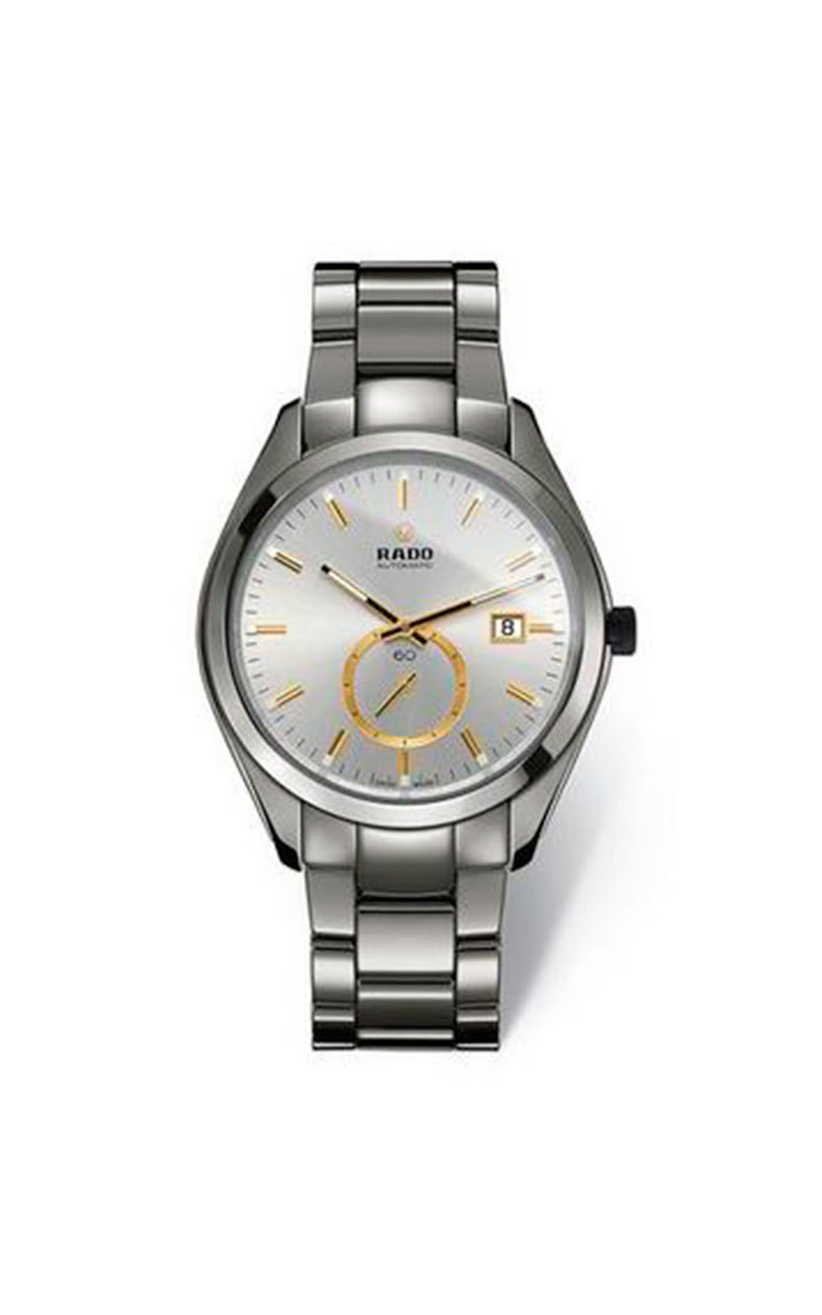 Silver Rado watch with gold details