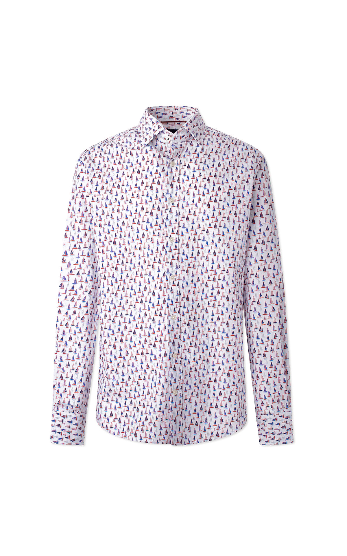 White shirt with sailboat print Hackett London