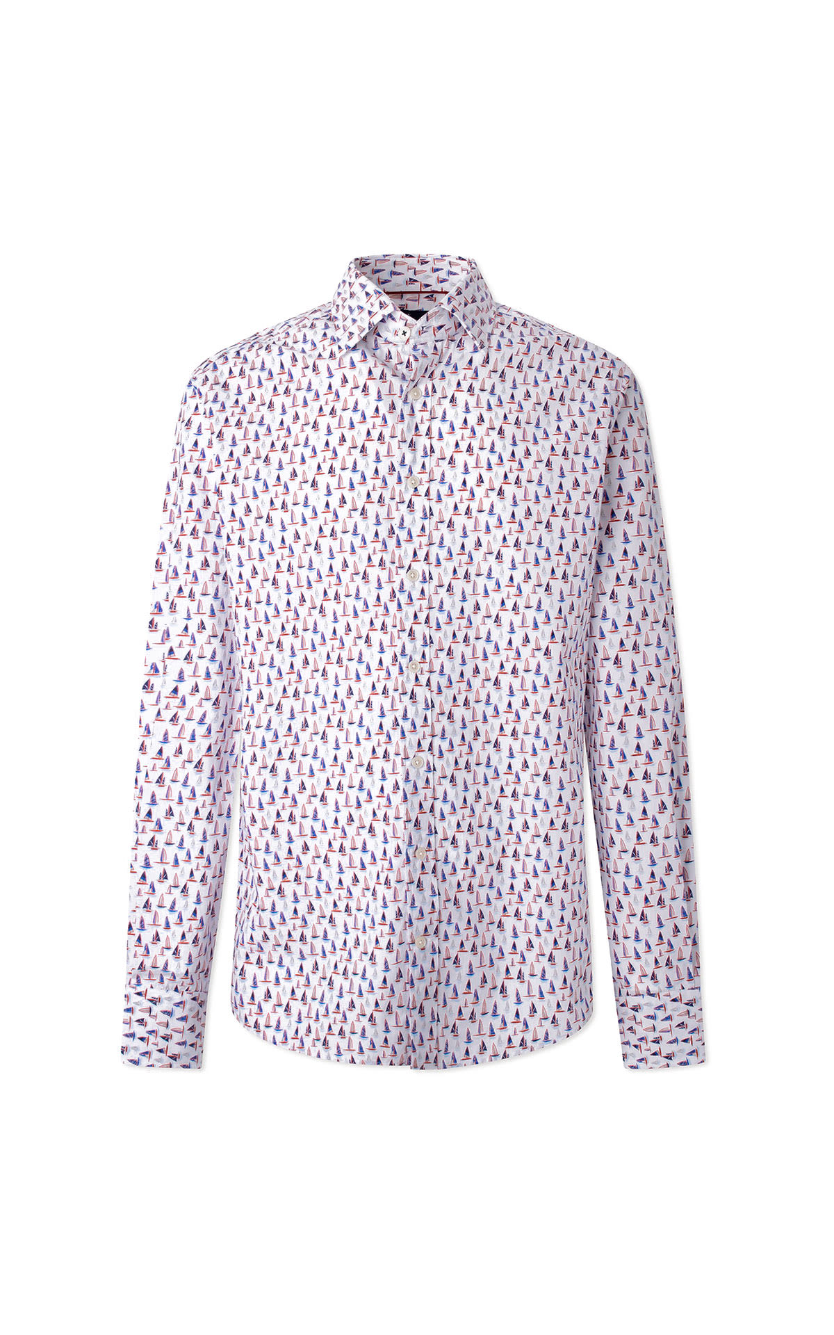 White shirt with sailboat print Hackett London