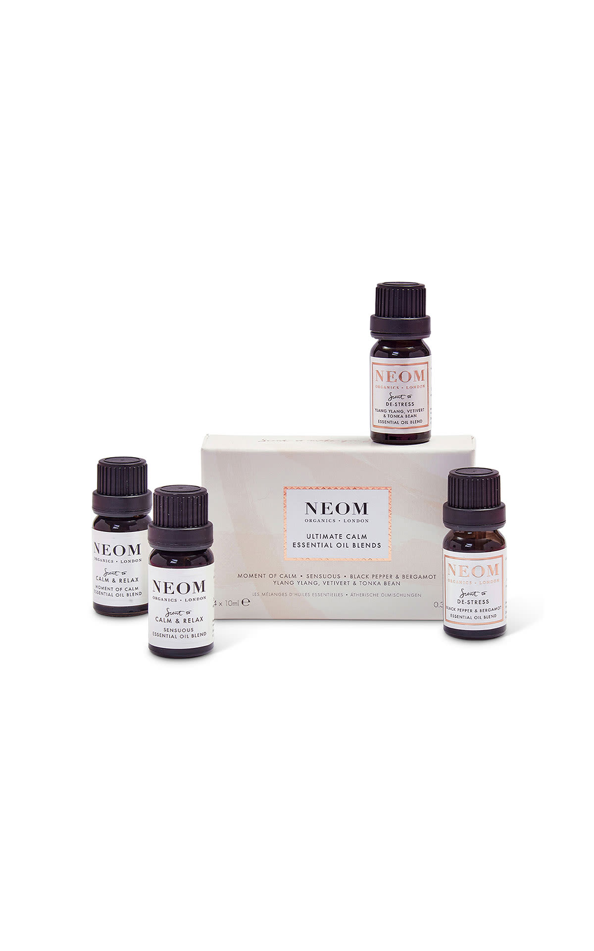 NEOM Ultimate calm essential oil blends collection from Bicester Village