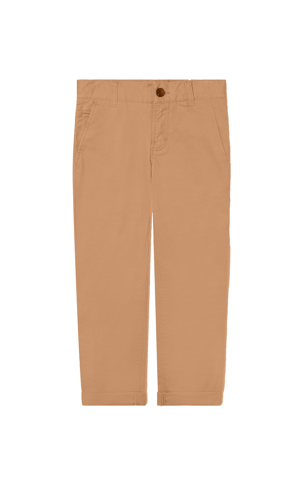 Pantalones chinos camel BOSS outlet kids around las rozas village