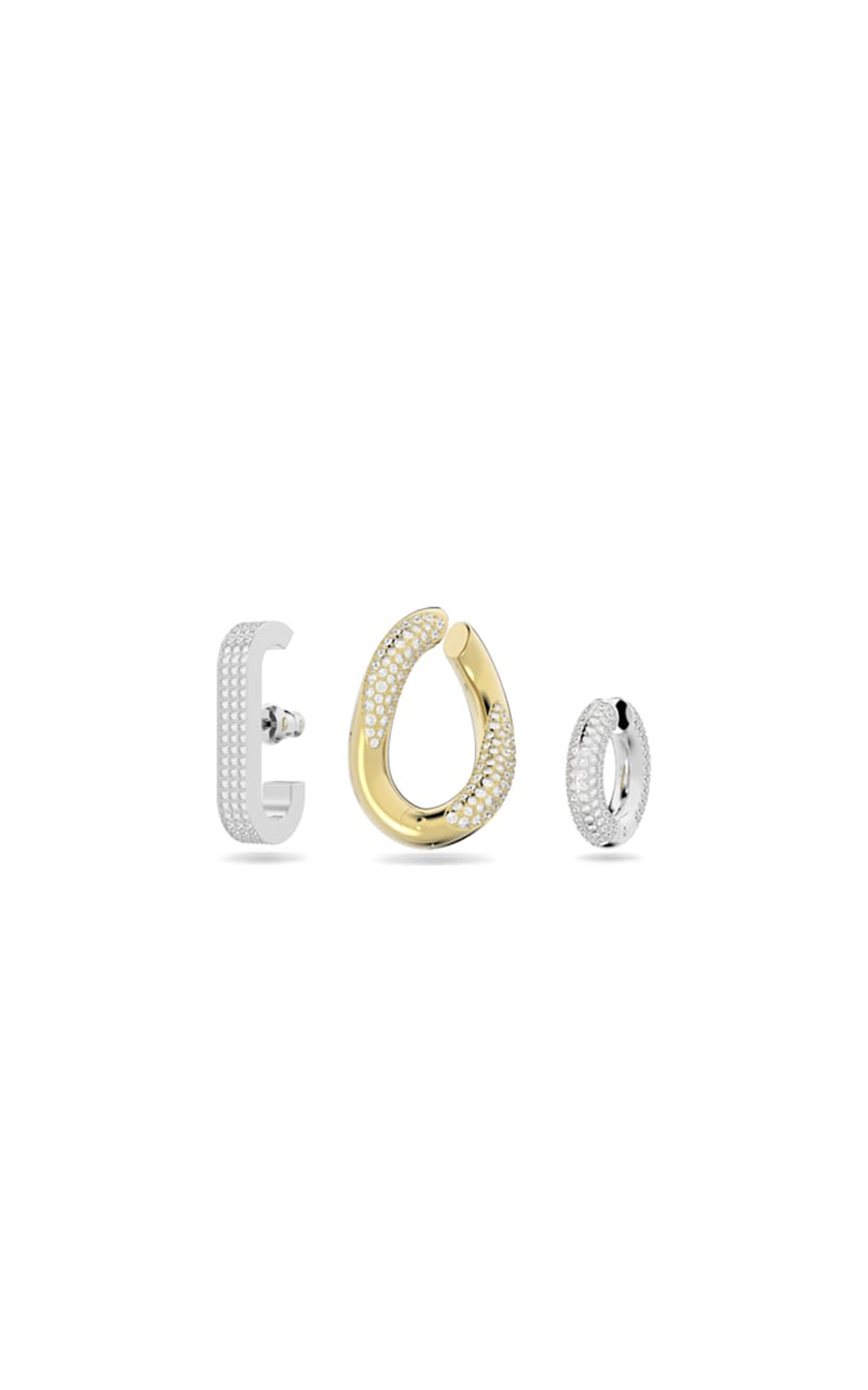 Orecchini ear cuff Dextera, 3 set Swarovski