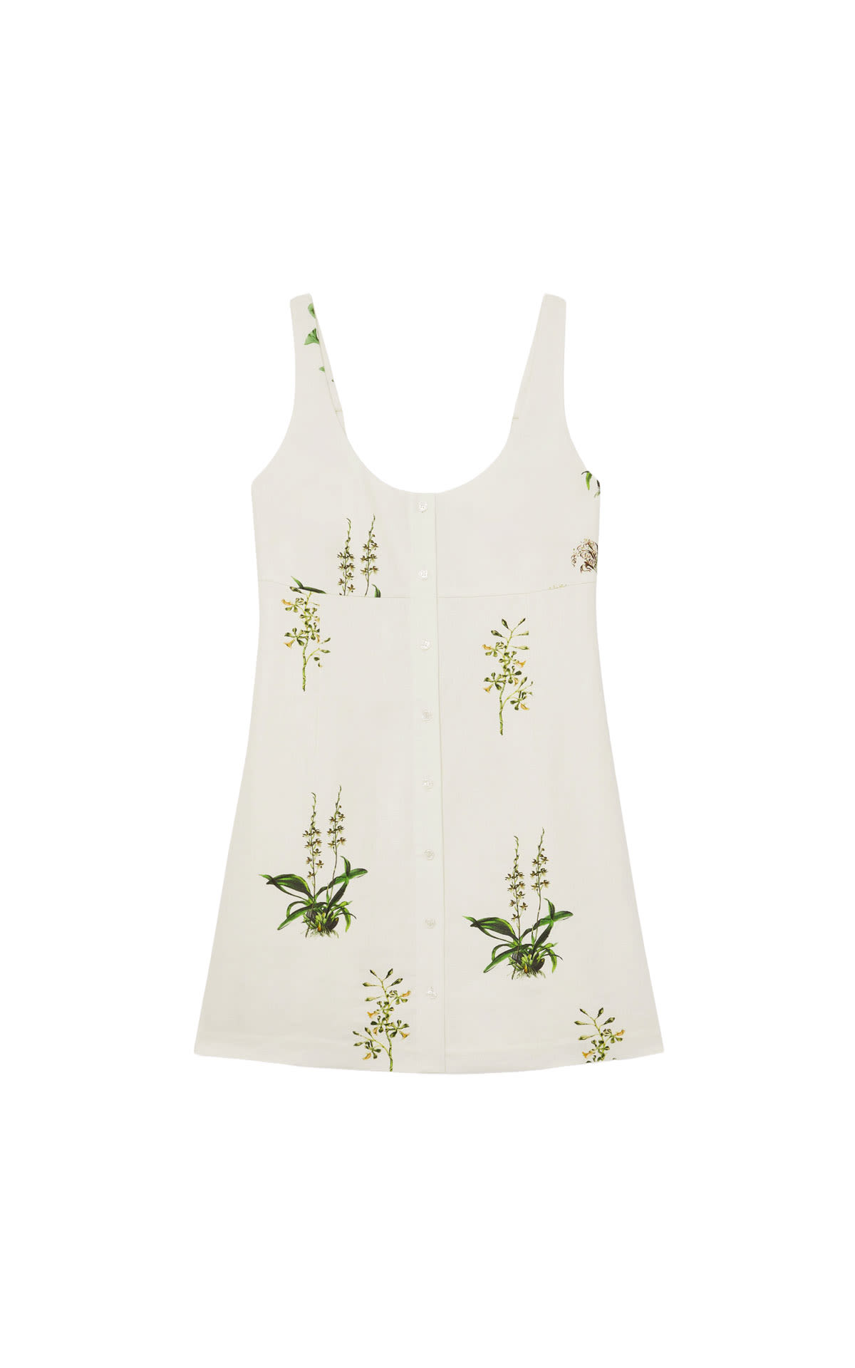 Reiss  Dorethea-Short Linen Flor Ivory from Bicester Village