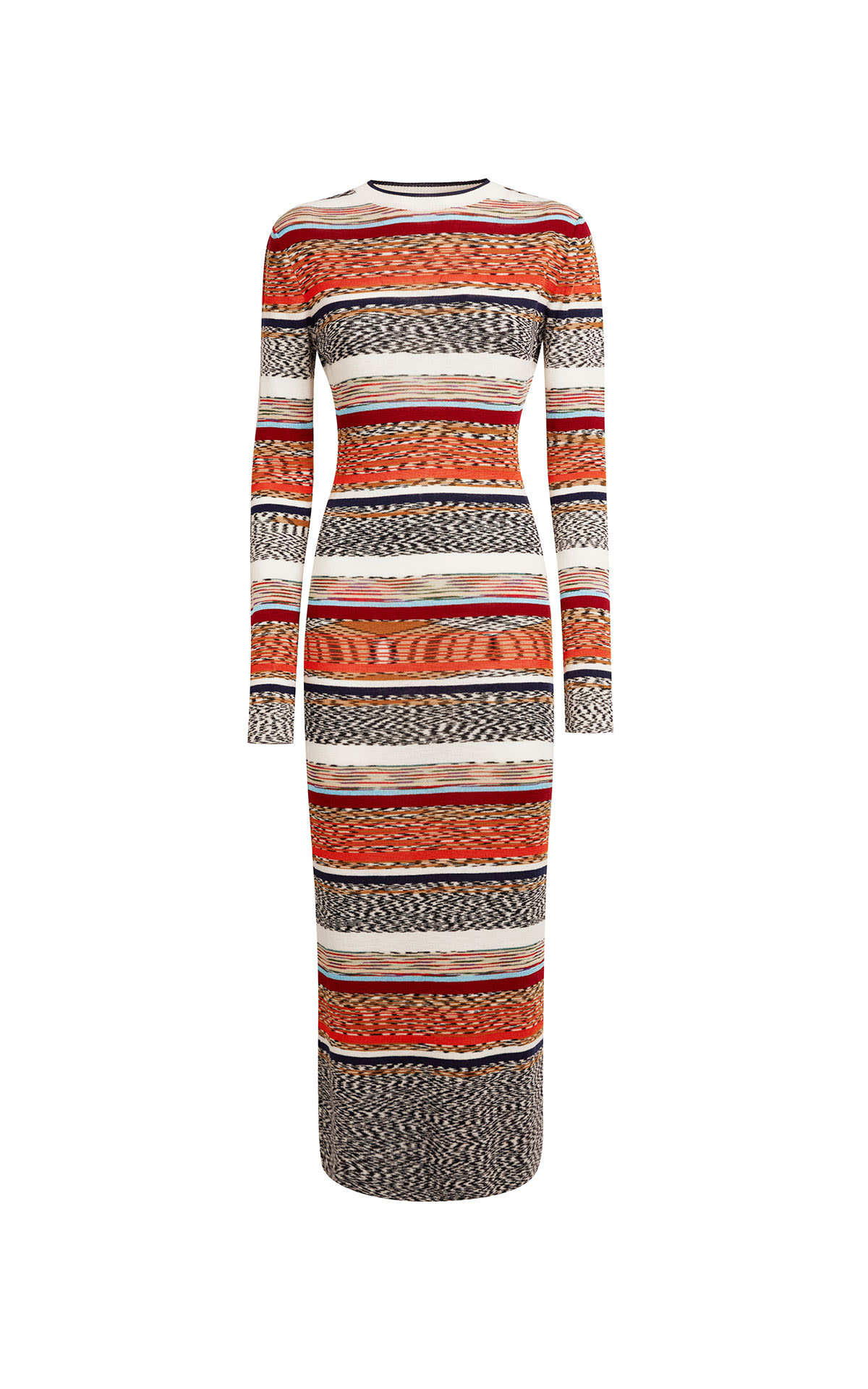 Long striped print knitted dress Missoni