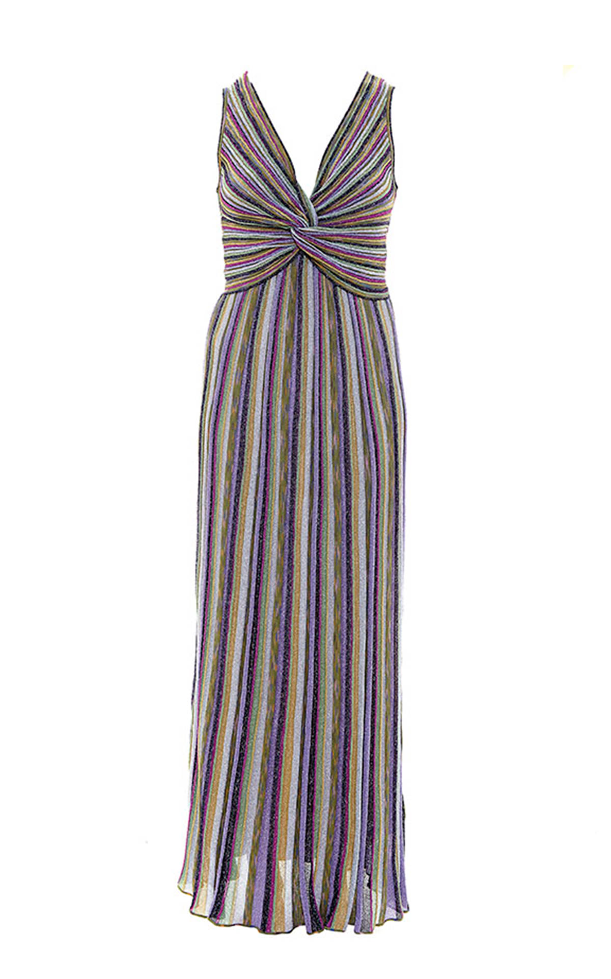 Missoni colored vertical striped dress