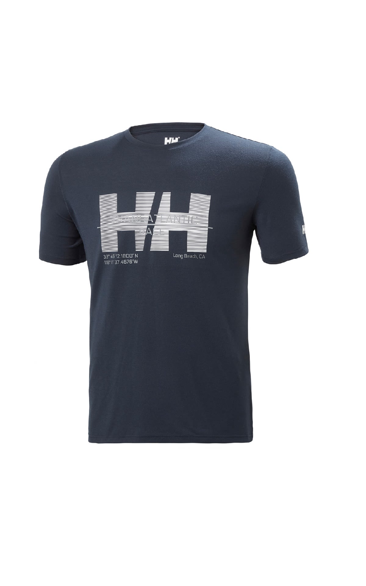 Camiseta azul marino con logo para hombre deHelly Hanasen