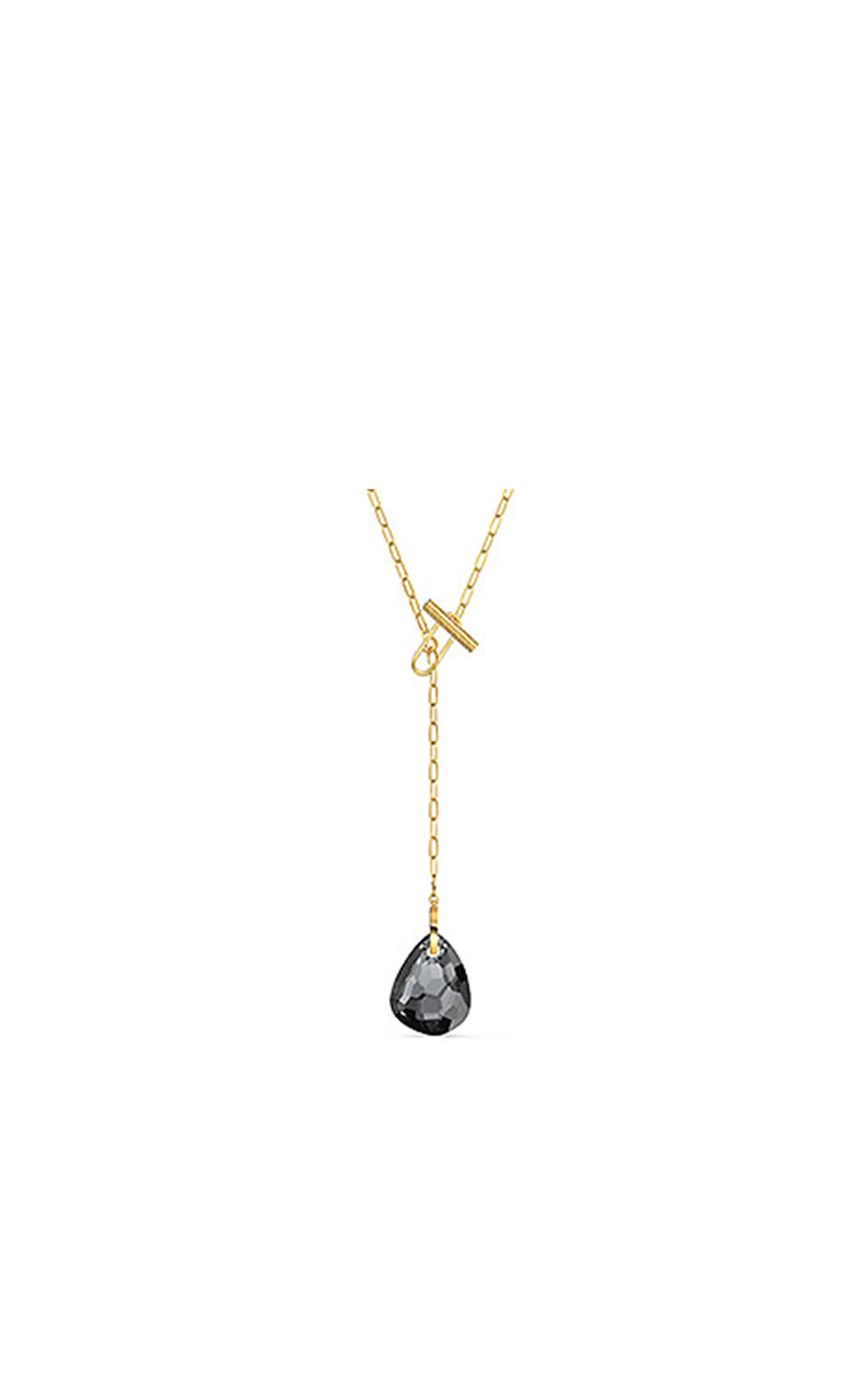 Collana Tbar Y placcata in oro giallo Swarovski
